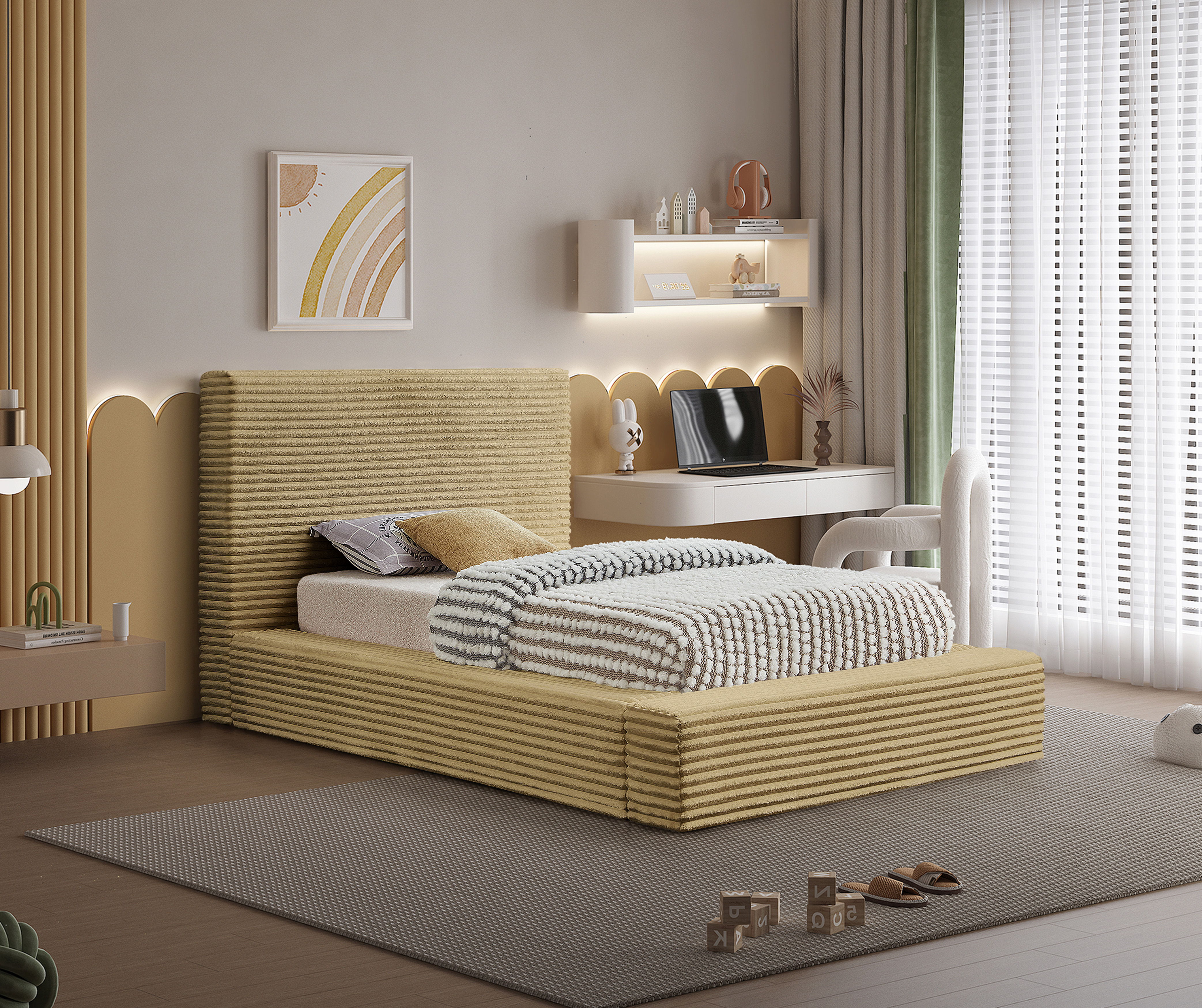 Dexter - Twin Bed - Camel
