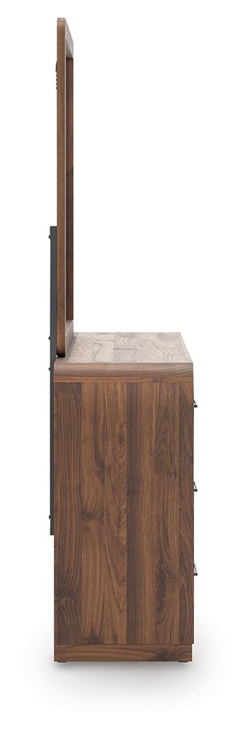 Ashley Furniture Fortlorn - Dresser And Mirror - Walnut Brown - Image 8