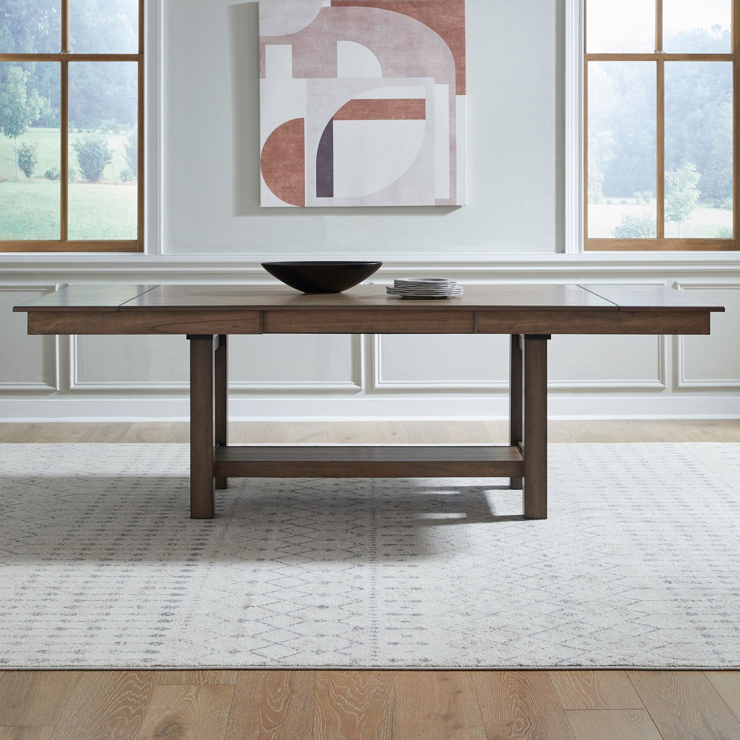 Liberty Furniture Brook Bay - Trestle Table - Brown