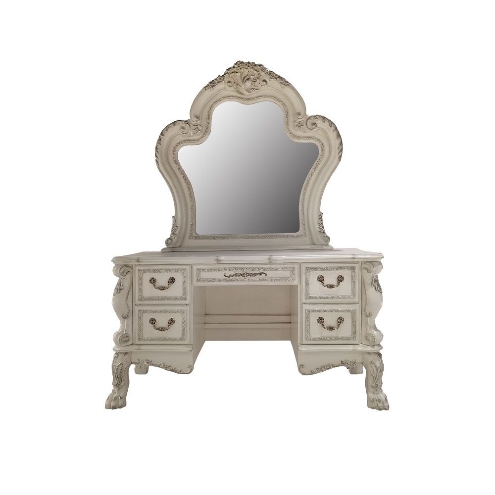 Dresden II - Mirror - Bone White, white