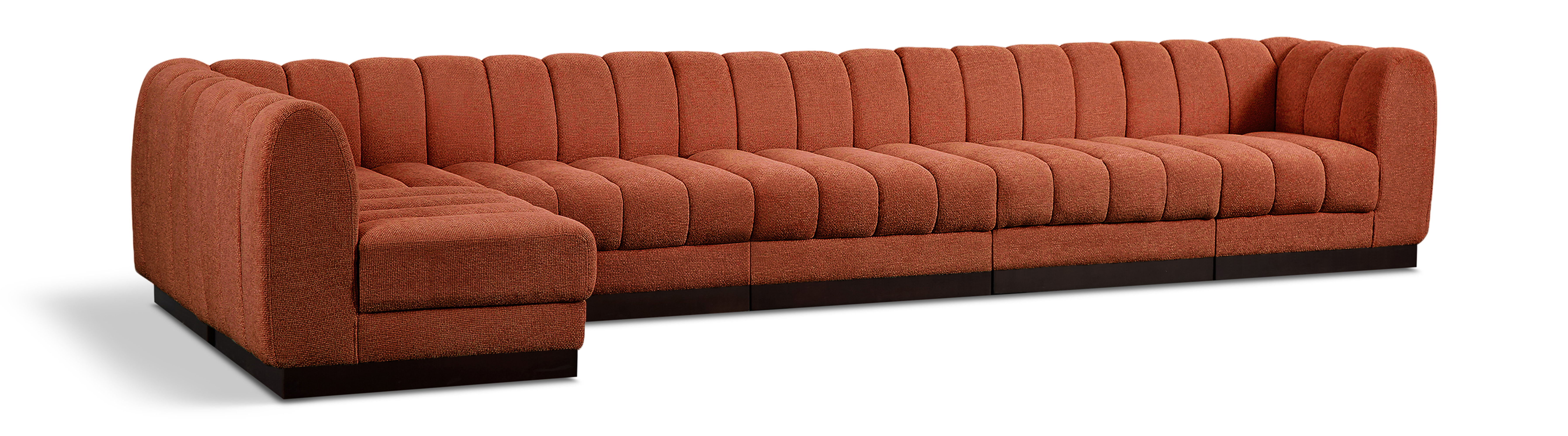 Quinn - 6 Piece Modular Sectional - Cognac