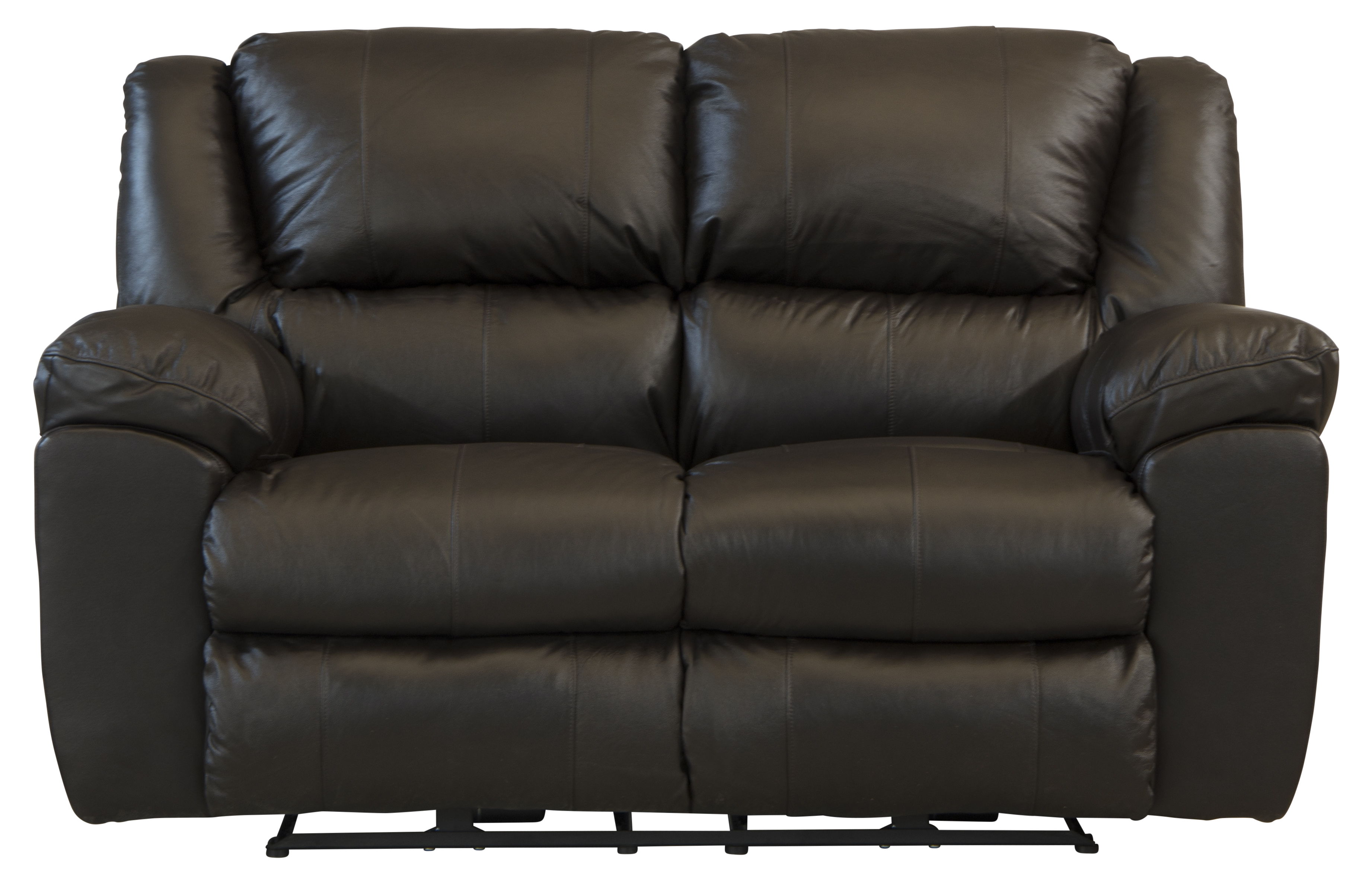 Transformer II - Power Reclining Loveseat - Chocolate Top Grain Italian Leather Match