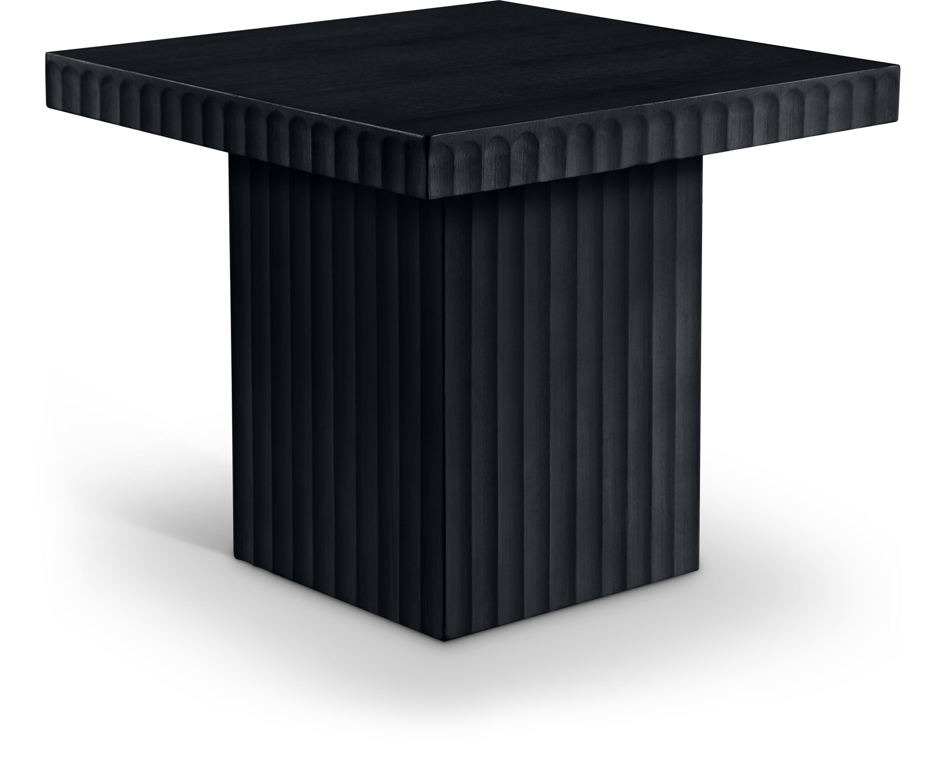 Spencer - 18" Oak Veneer Coffee Table - Black