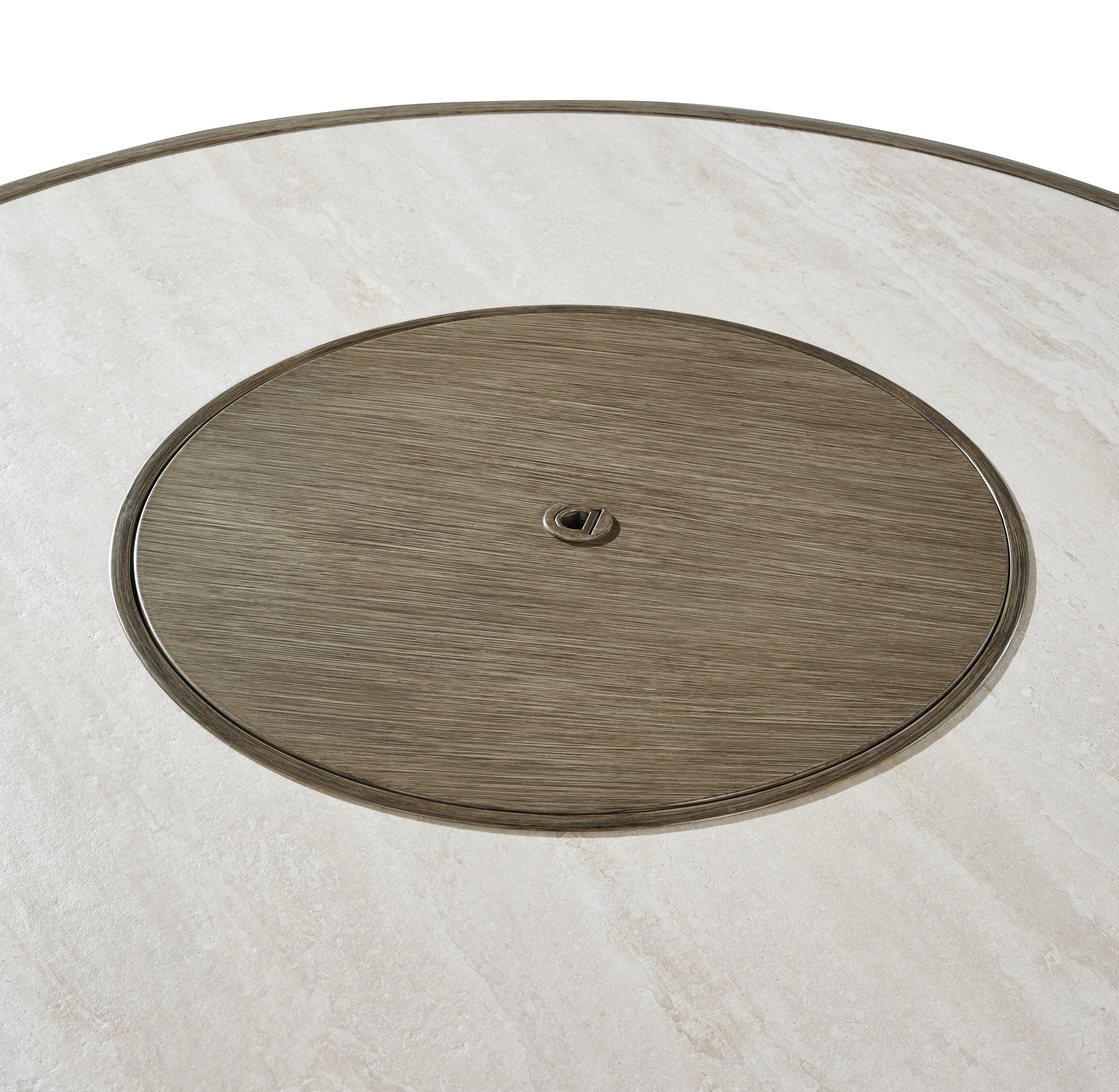 Ashley Furniture Rainier Ranch - Round Fire Pit Table - Beige - Image 7