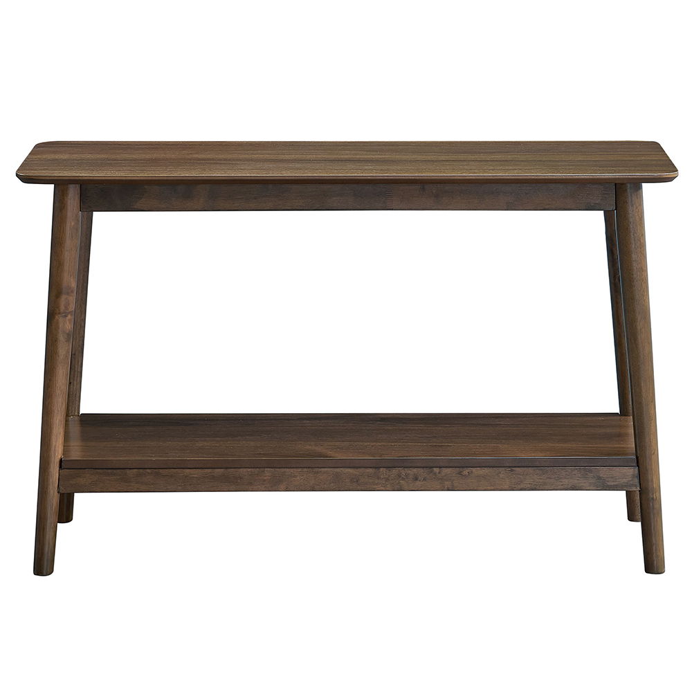 Lamonte - Sofa Table With Shelf - Walnut, dark brown, view 2