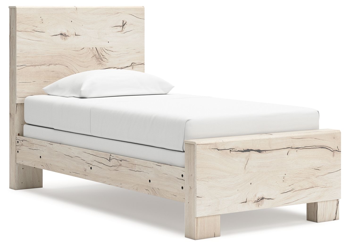 Lawroy - Twin Panel Bed - Light Natural