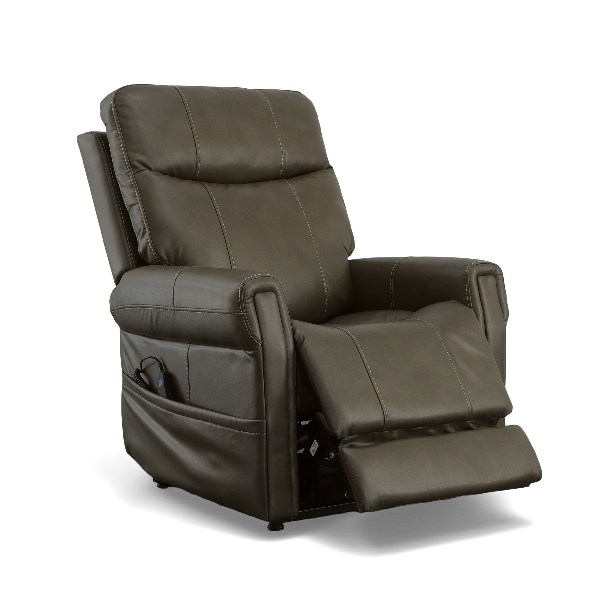 Jenkins - Power Lift Recliner With Right-Hand Control & Power Headrest - Driftwood, dark gray, view 2