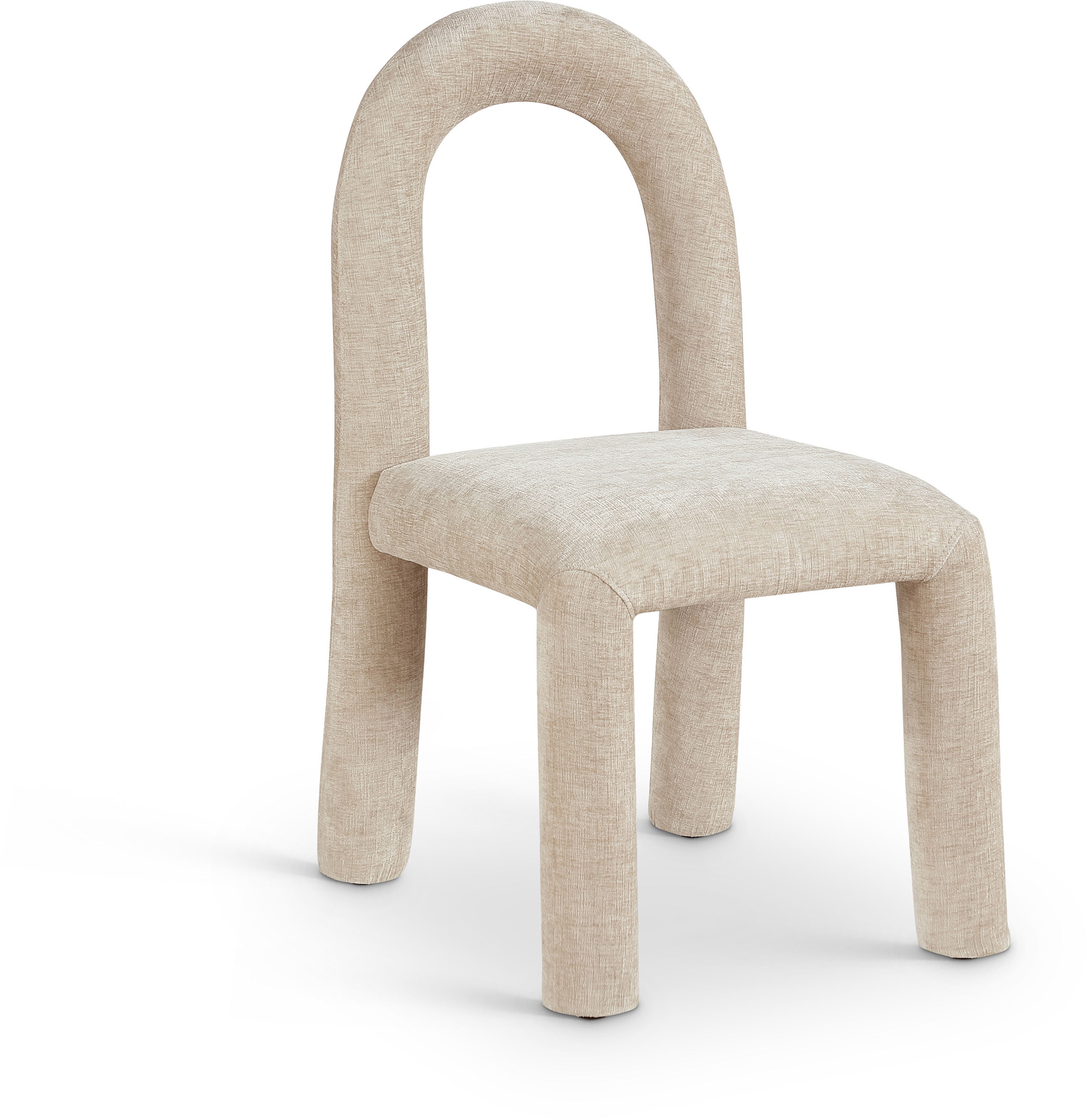 Amari - Chenille Fabric Dining Chair (Set of 2) - Beige
