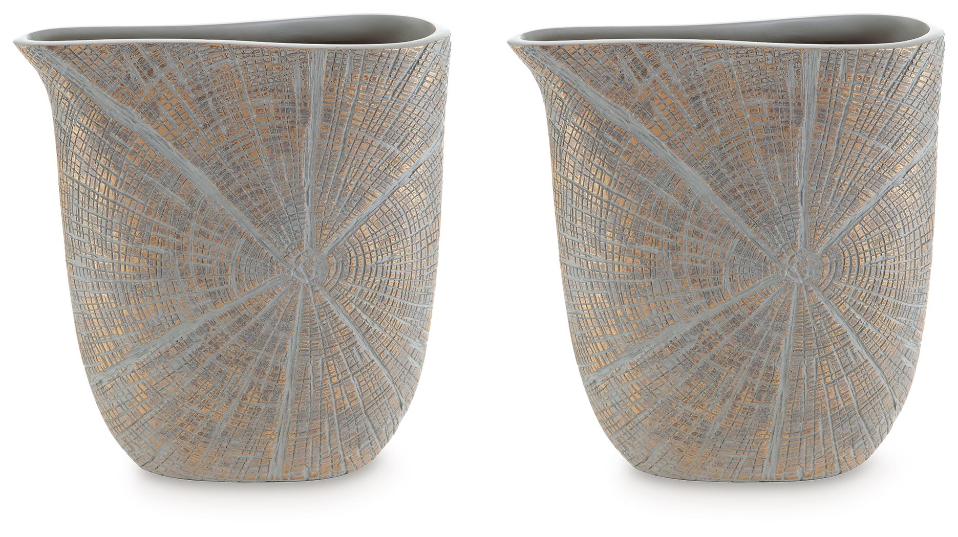 Ardenley - Vase (Set of 2) - Antique Gold Finish 10.5"