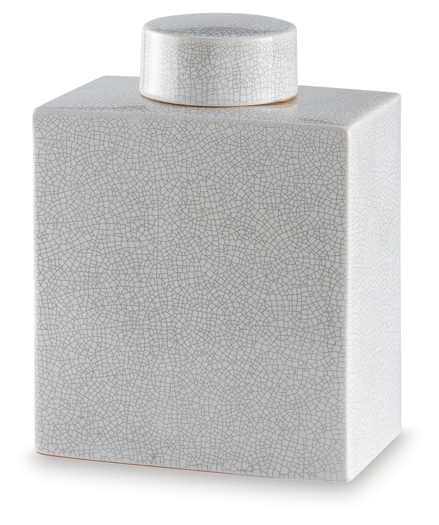 Haddworth - 11" Jar - Antique White
