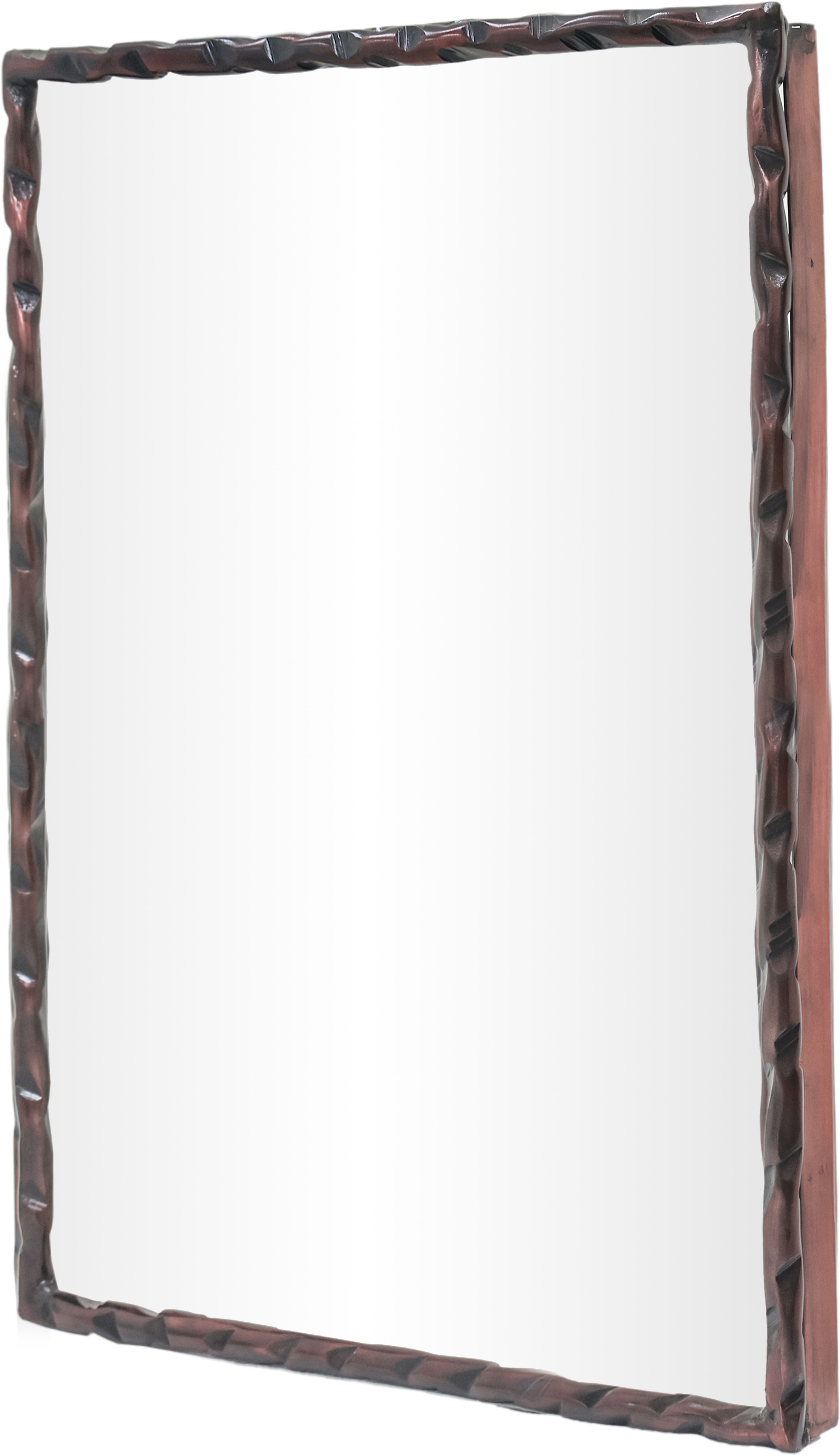 Hammer - 48" x 36" Iron Mirror - Brown