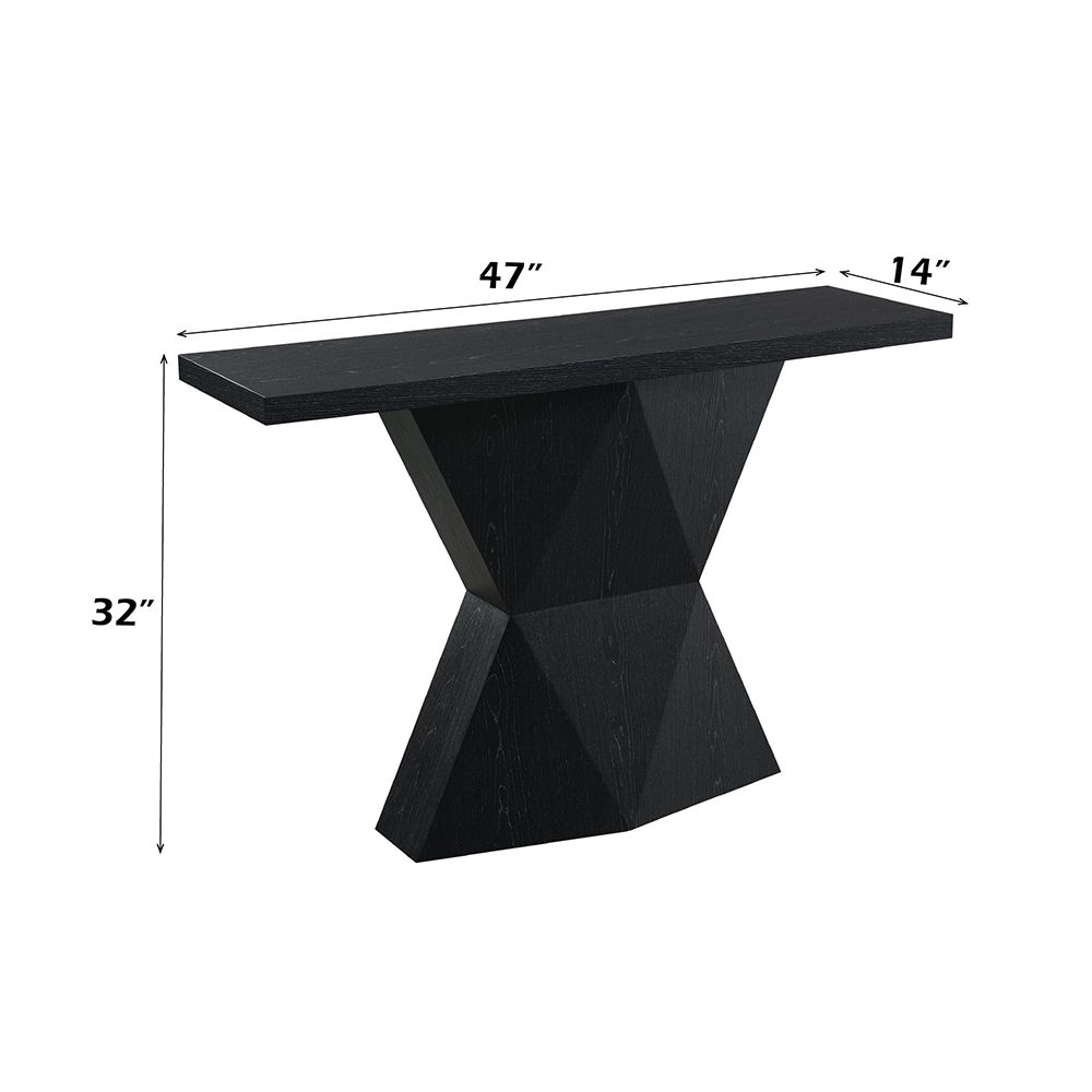 Dara - Console Table - Black, black, view 4
