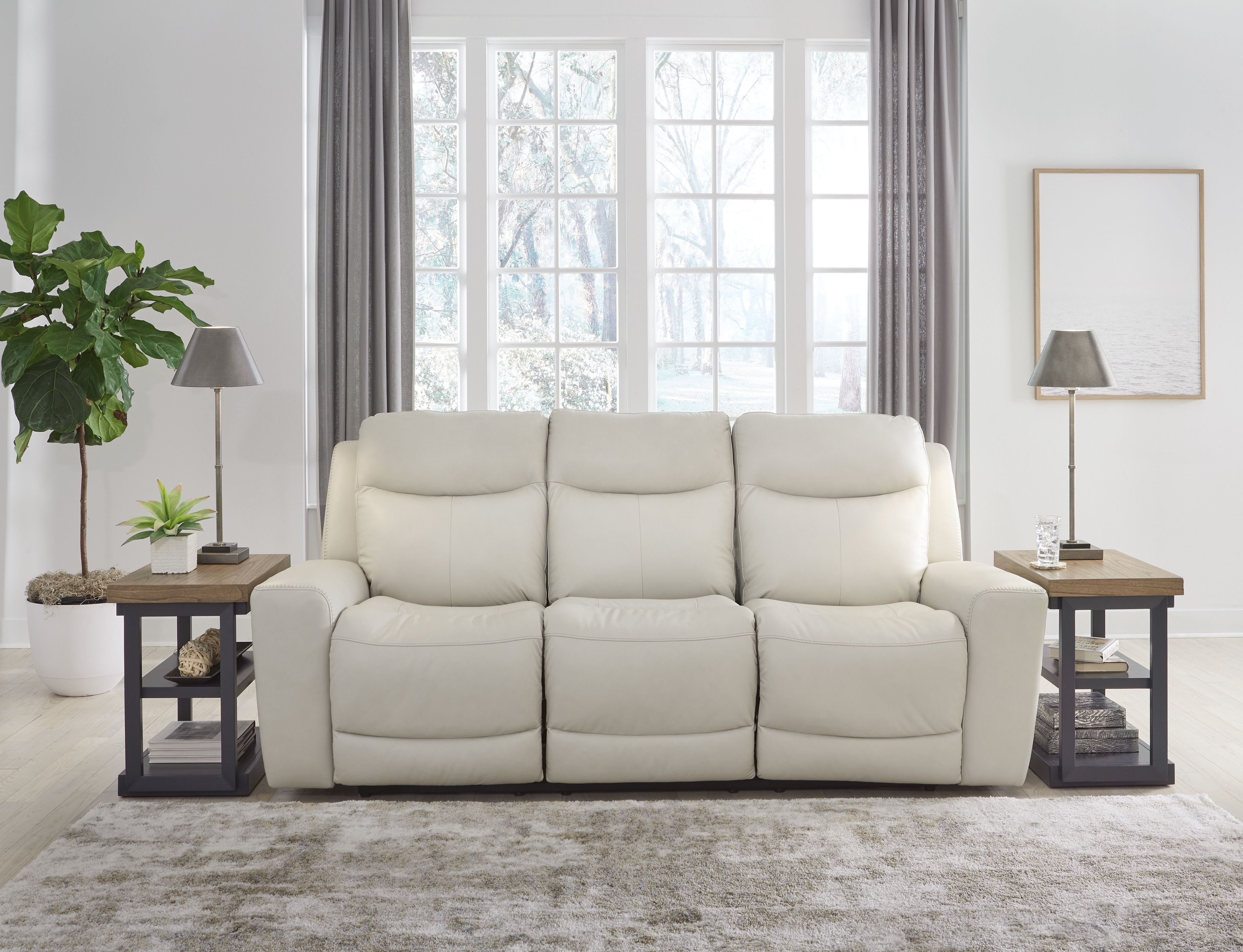 Ashley Mindanao PWR REC Sofa with ADJ Headrest