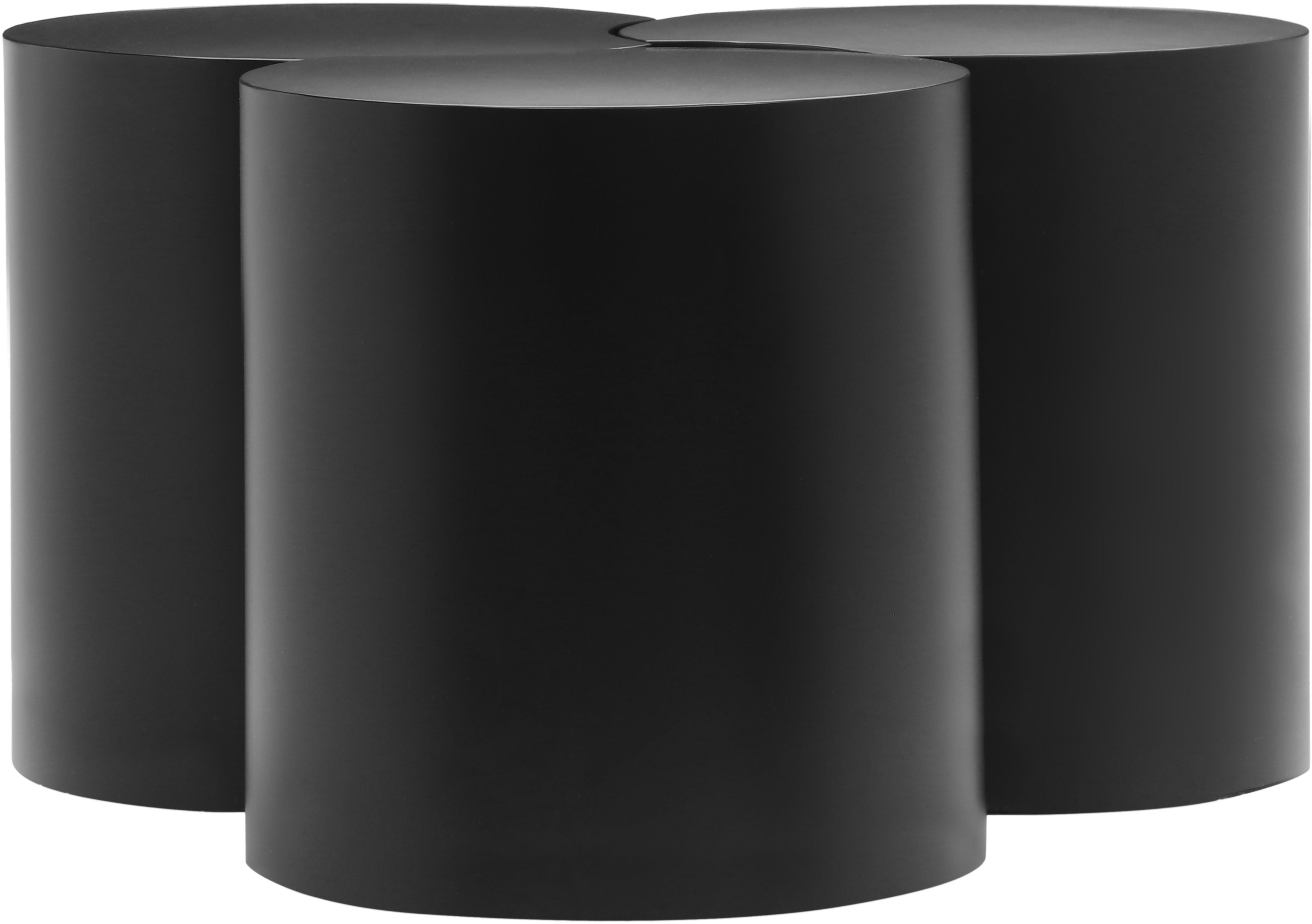 Dimple - 16" 3 Piece Modular Coffee Table - Black