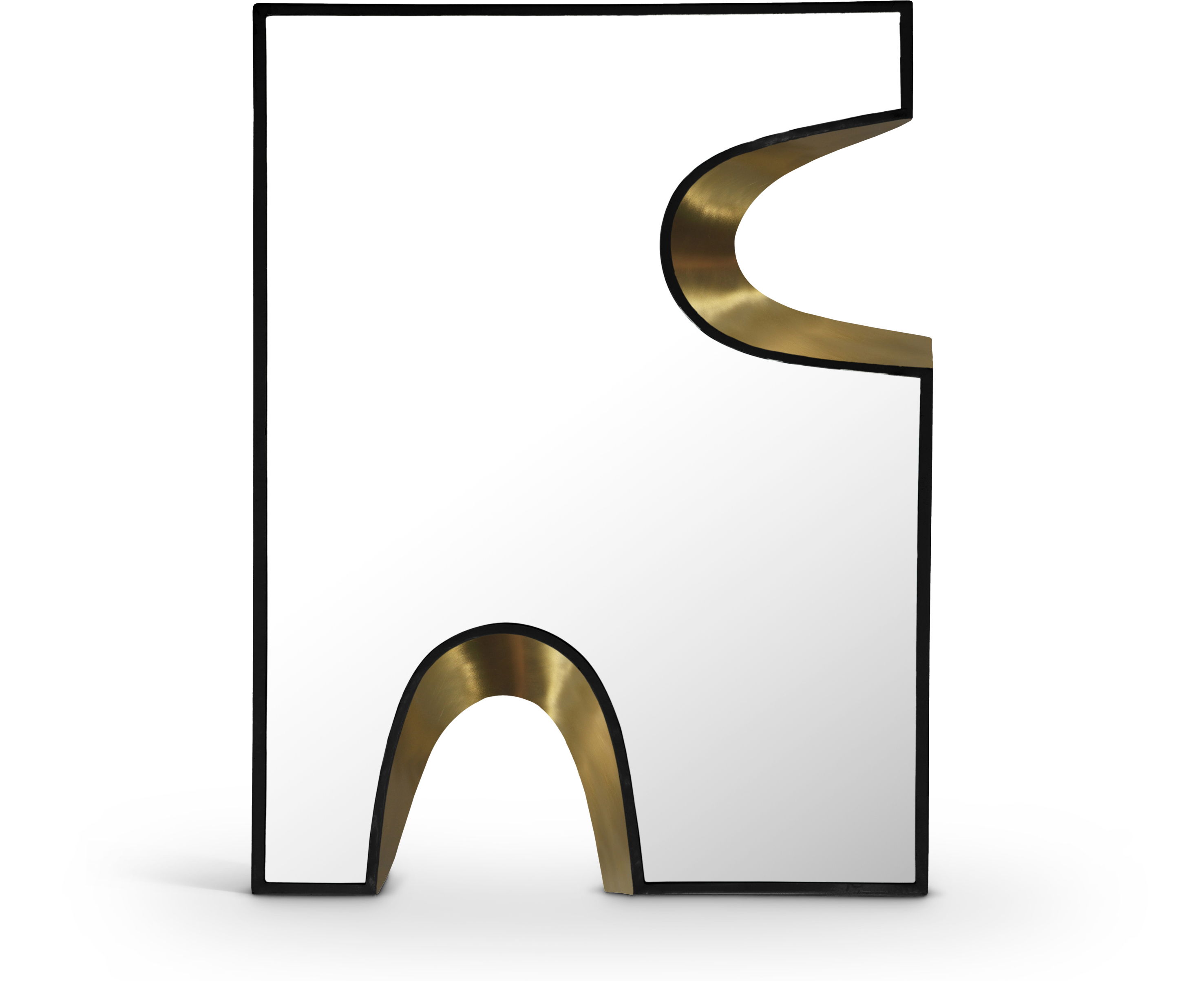 Soleil - 36" Mirror - Black / Gold