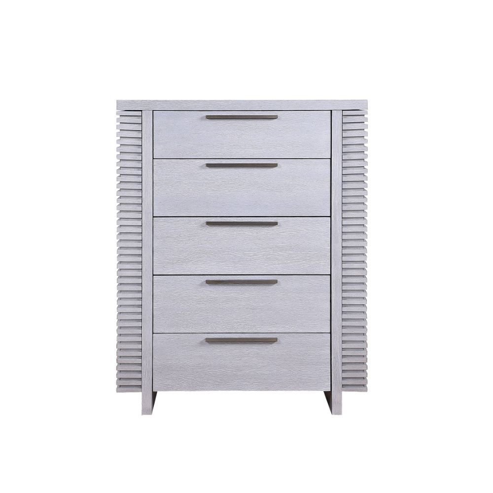 Aromas - Chest With Side Storage - White Oak, white, view 2