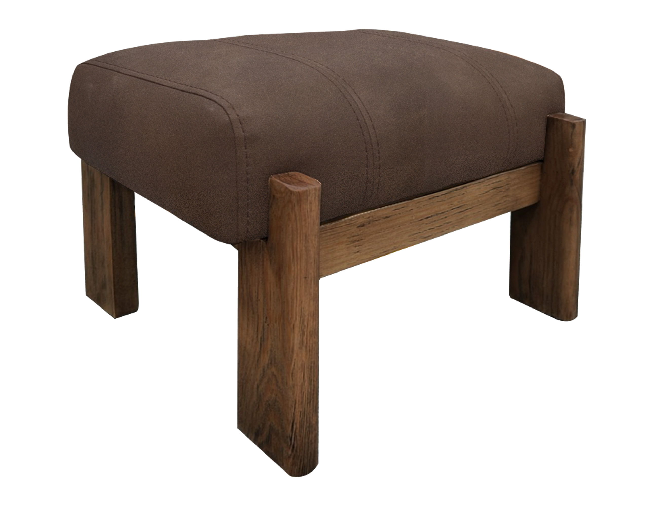 International Furniture Direct Balam - Ottoman - Dark Brown