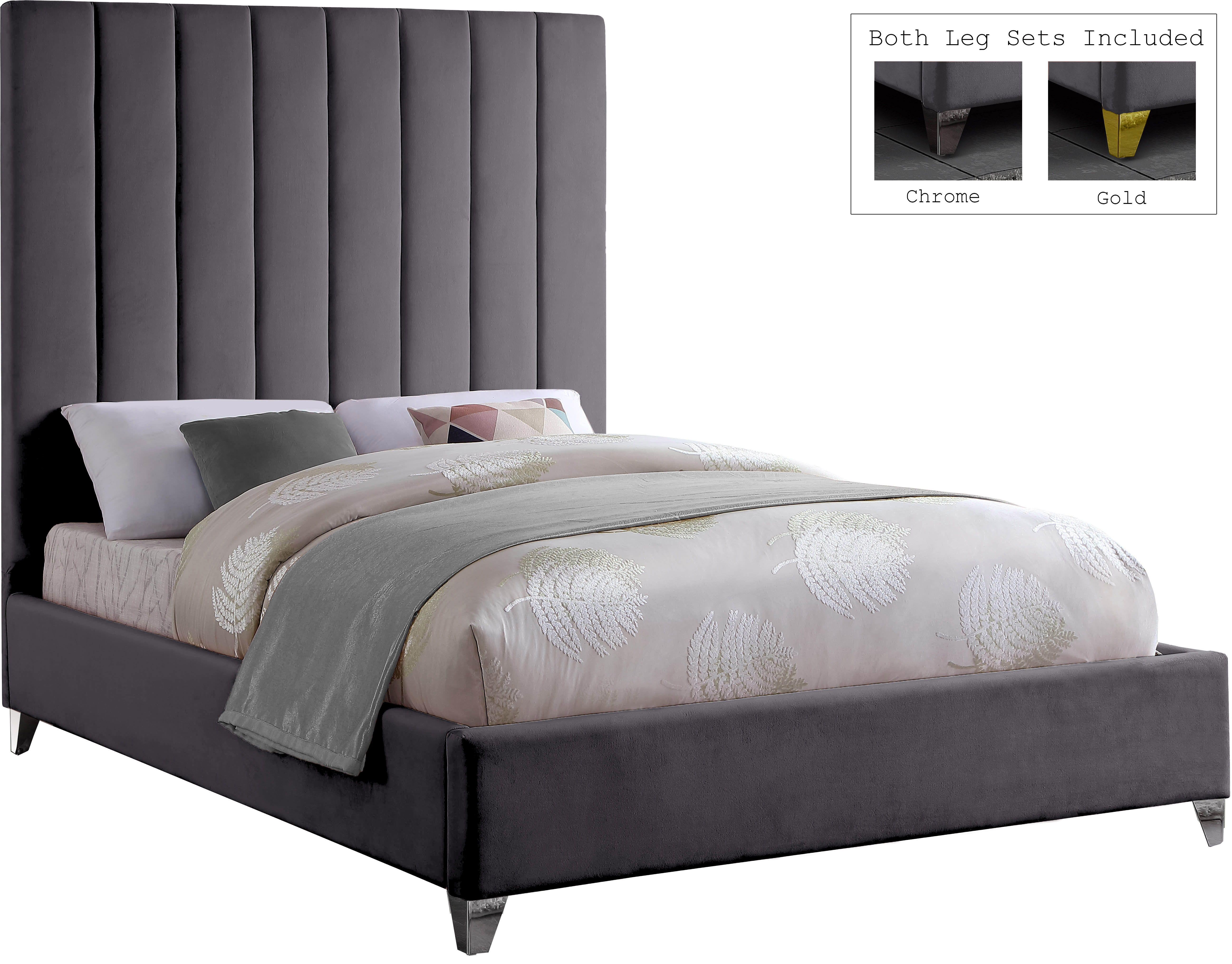 Via - King Bed - Gray