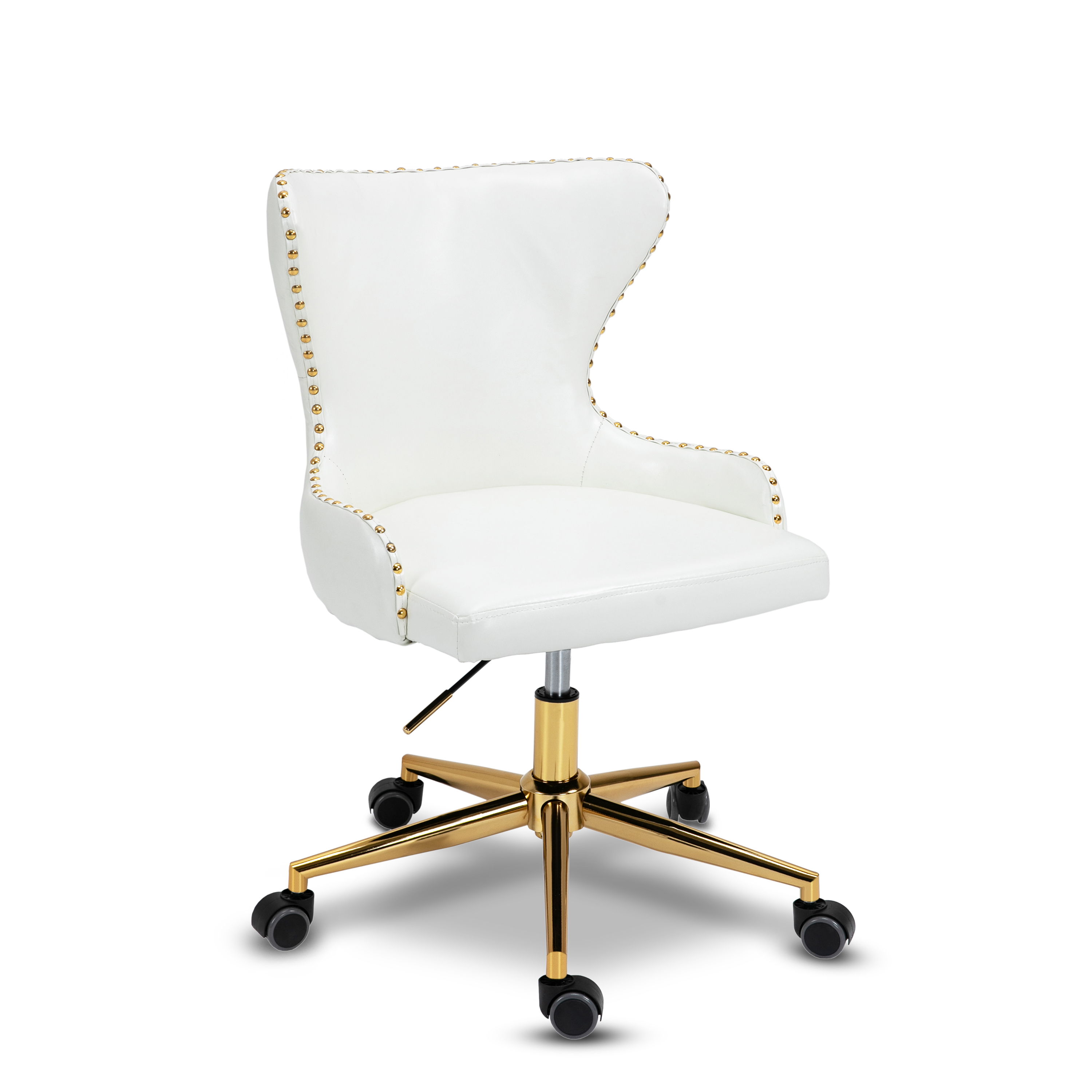 Hendrix - Office Chair - White - Faux Leather