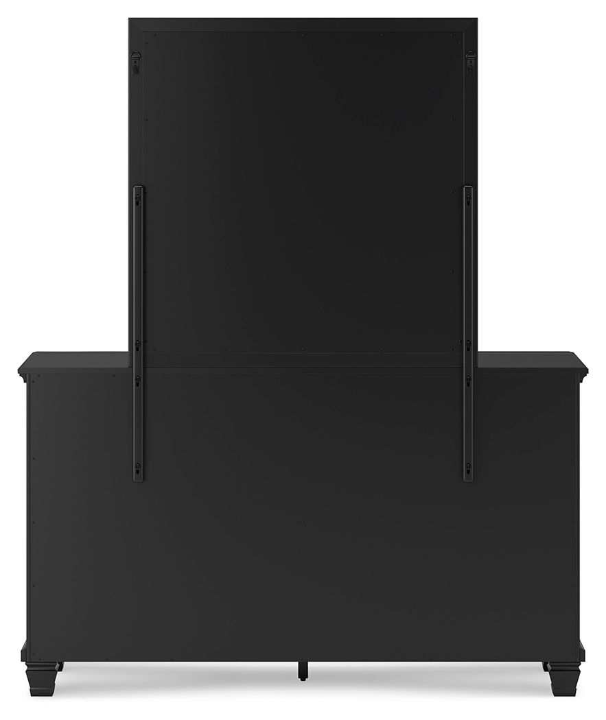 Ashley Furniture Lanolee - Dresser And Mirror - Black - Image 7