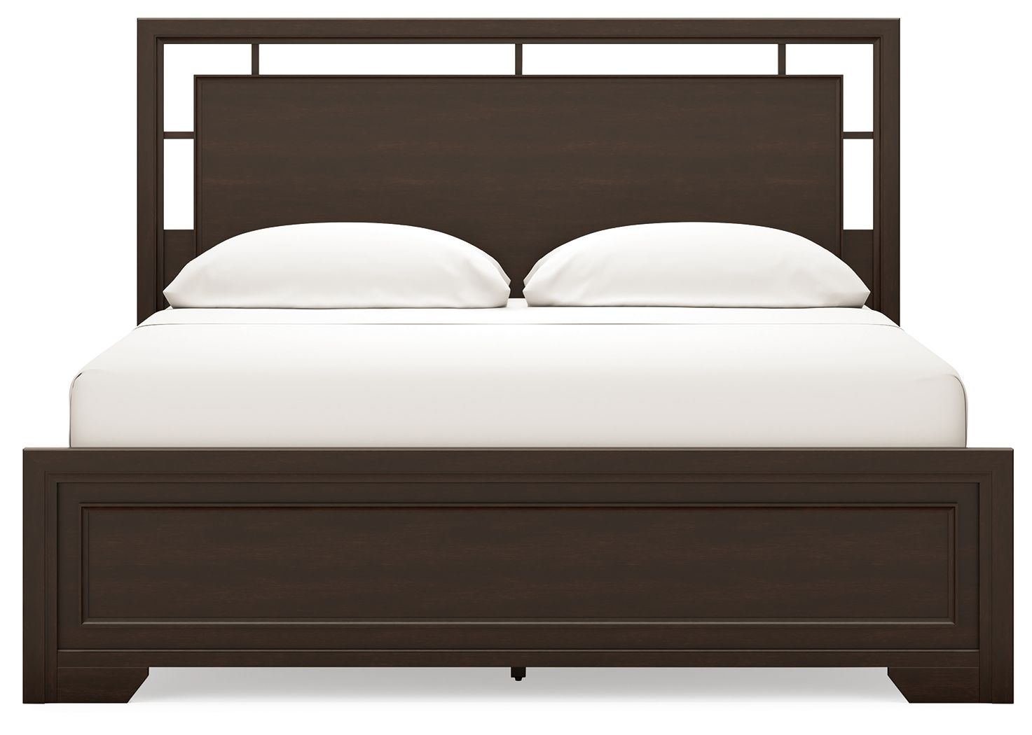 Ashley Furniture Covetown - 5 Pc. - Dresser, Mirror, Chest, California King Panel Bed - Dark Brown - Image 5