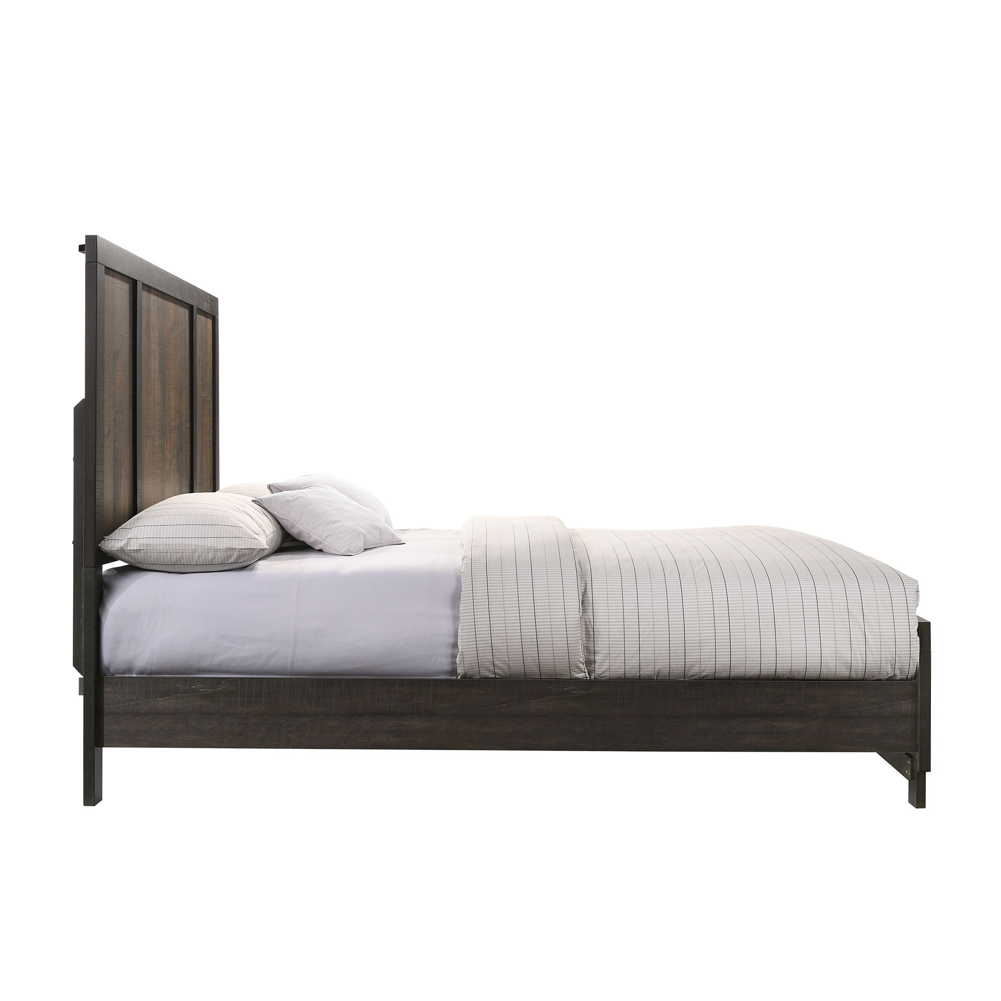 Harlington - Queen Panel Bed - Dark Chocolate