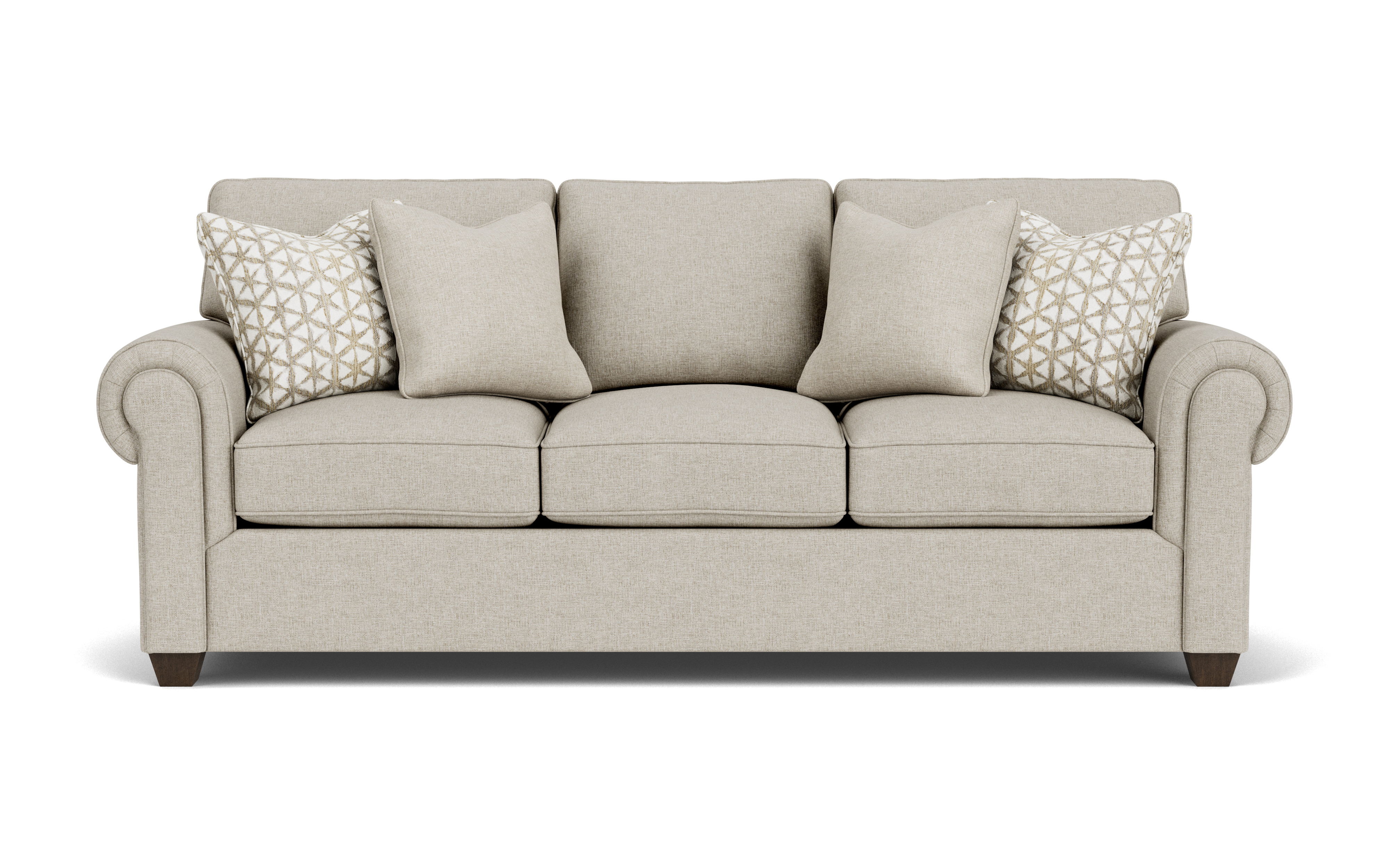 Carson - Fabric Sofa, dark brown, view 4