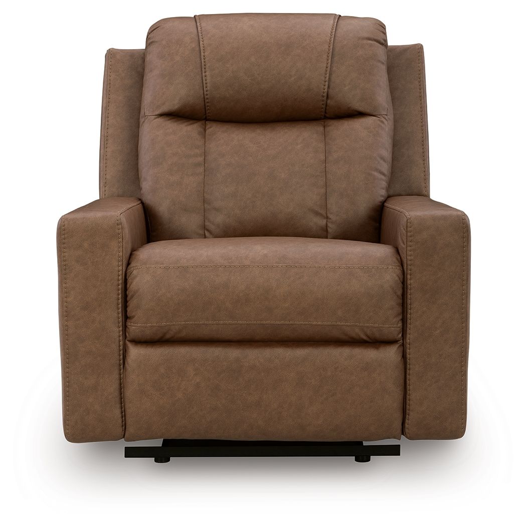 Ashley Furniture Mackmenville - Zero Wall Recliner - Caramel - Image 4