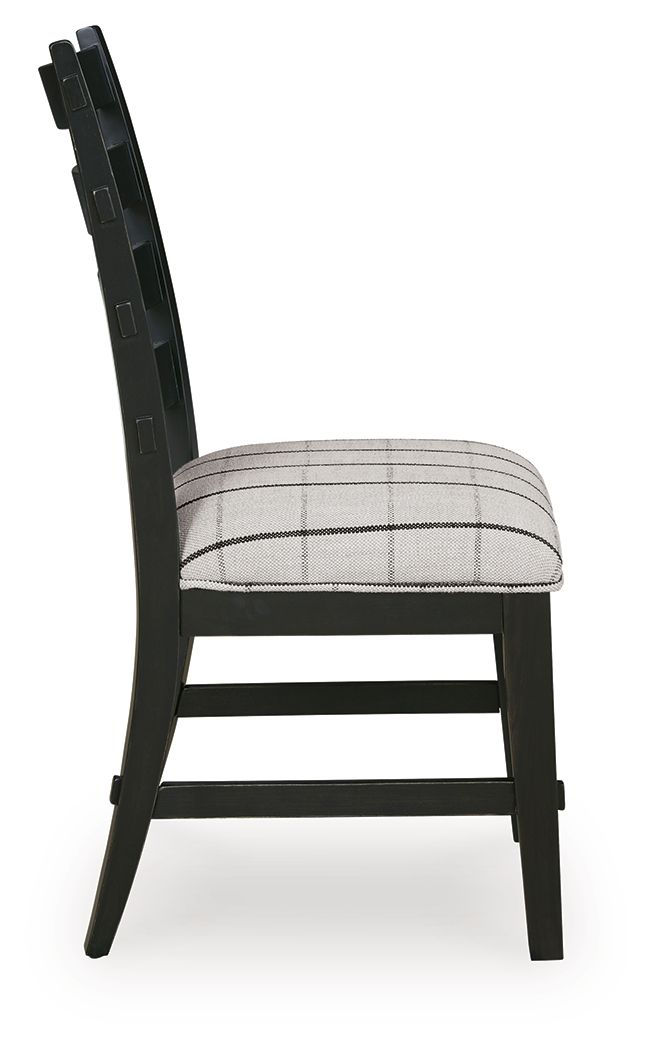 Ashley Furniture Ridgester - Dining Upholstered Side Chair (Set of 2) - Beige / Black - Image 5