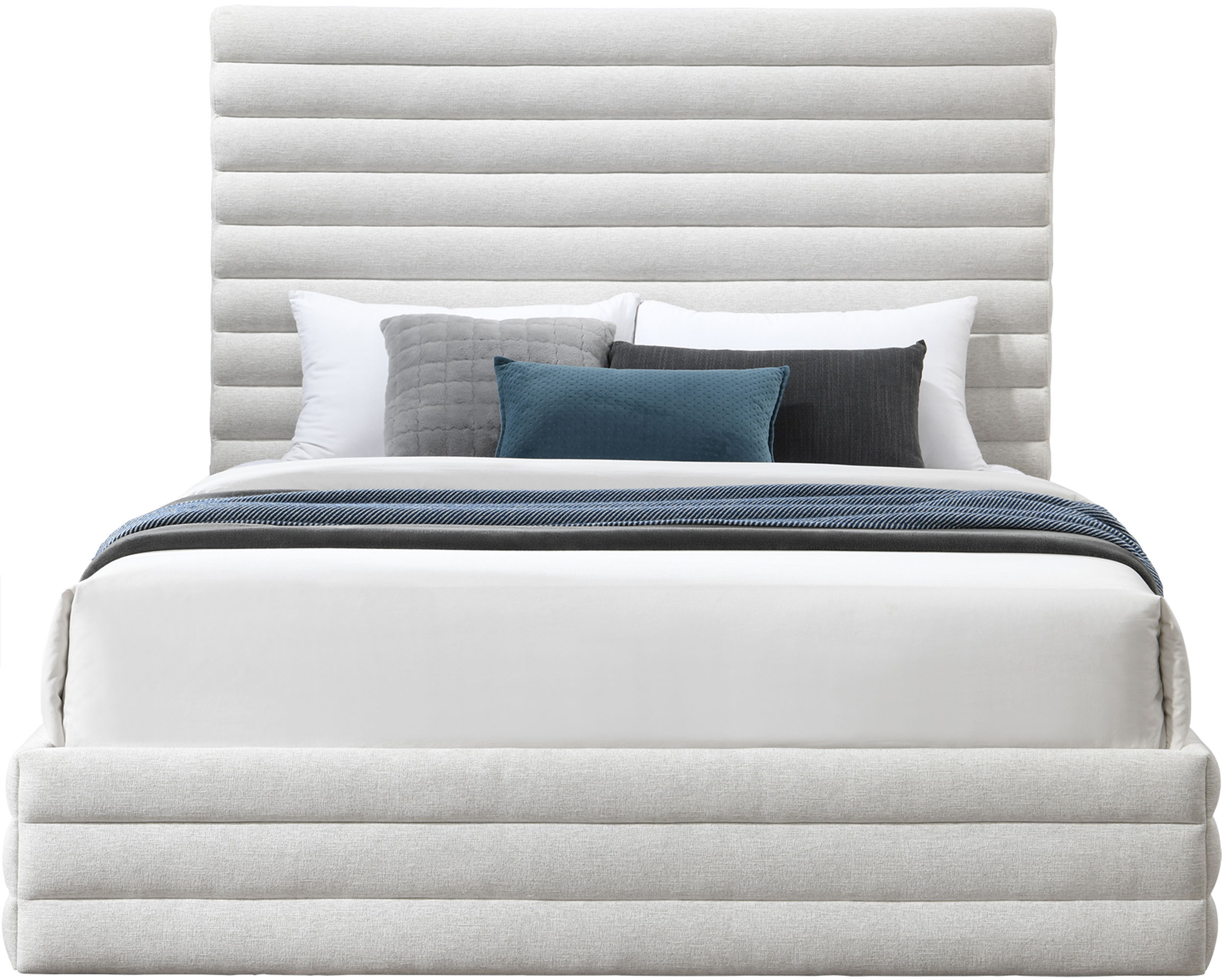 Maxwell - King Bed - Cream