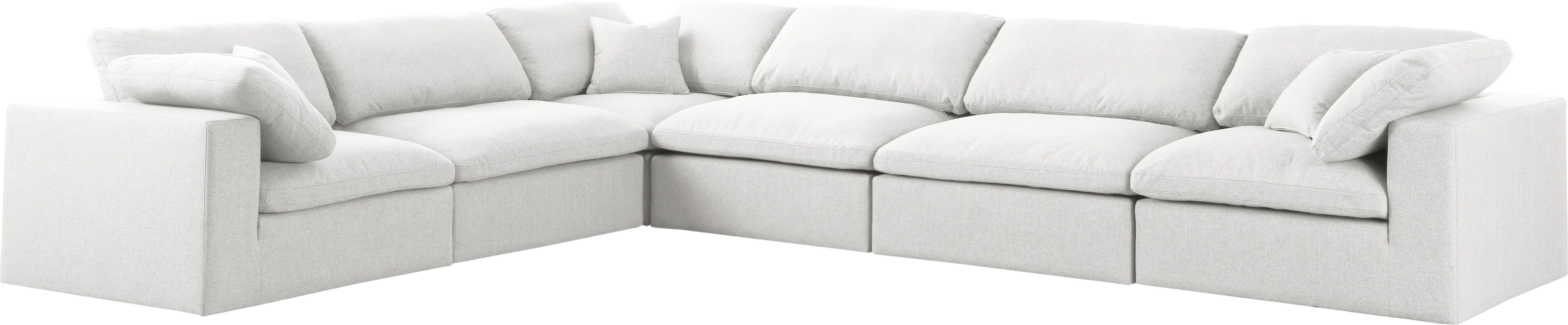 Serene - 6 Piece Modular Corner Sectional - Cream