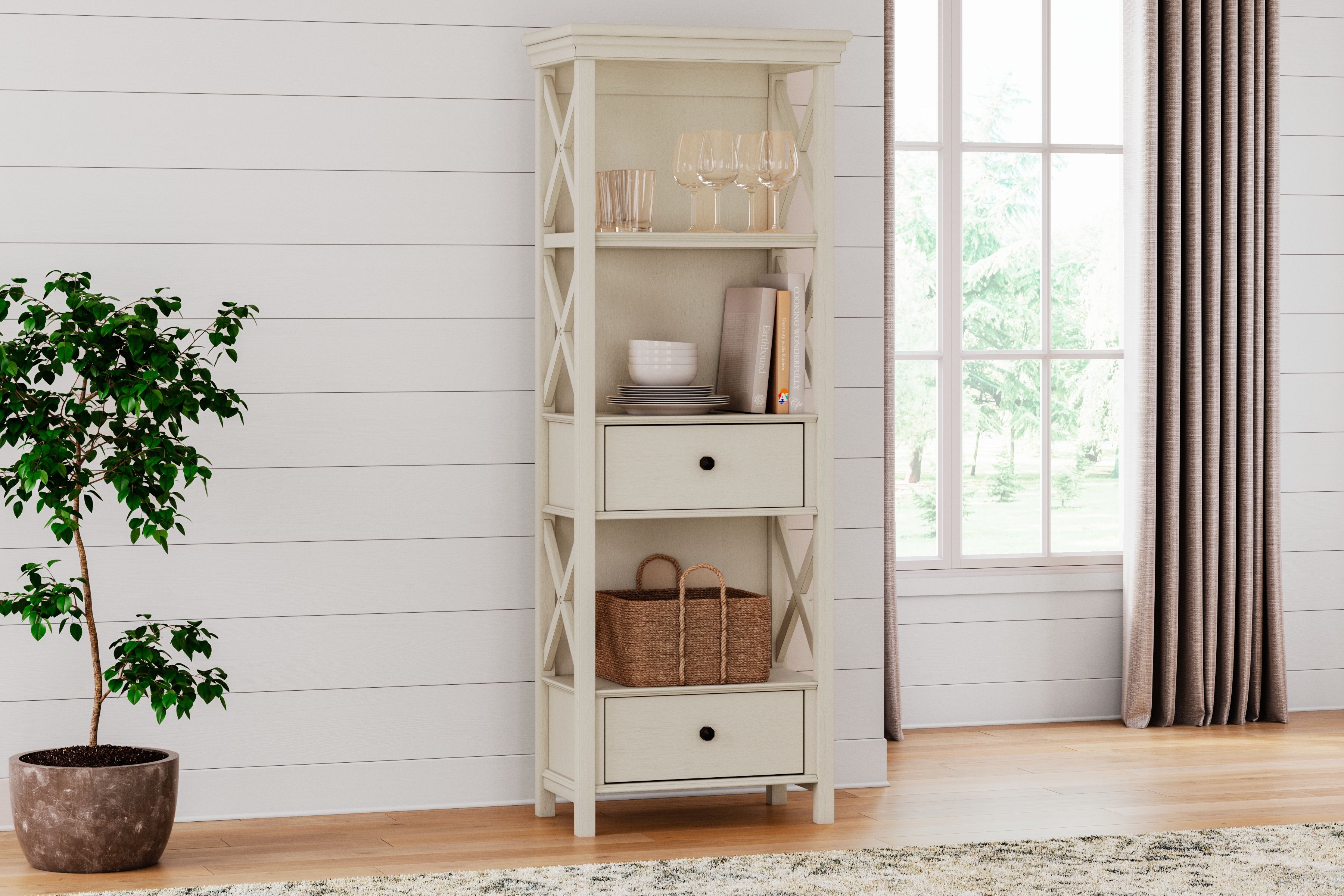 Ashley Furniture Bolanburg - Display Cabinet - Antique White - Image 2
