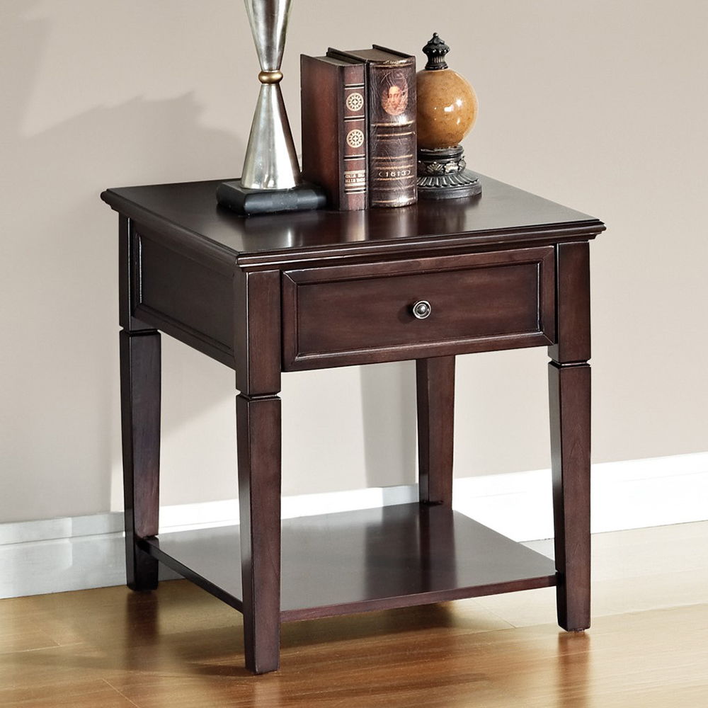 Malachi - End Table - Walnut, dark brown, view 6