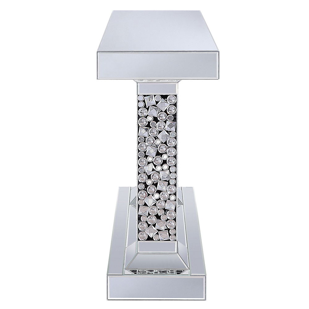 Kachina - Console Table - Mirrored & Faux Gems, silver, view 3