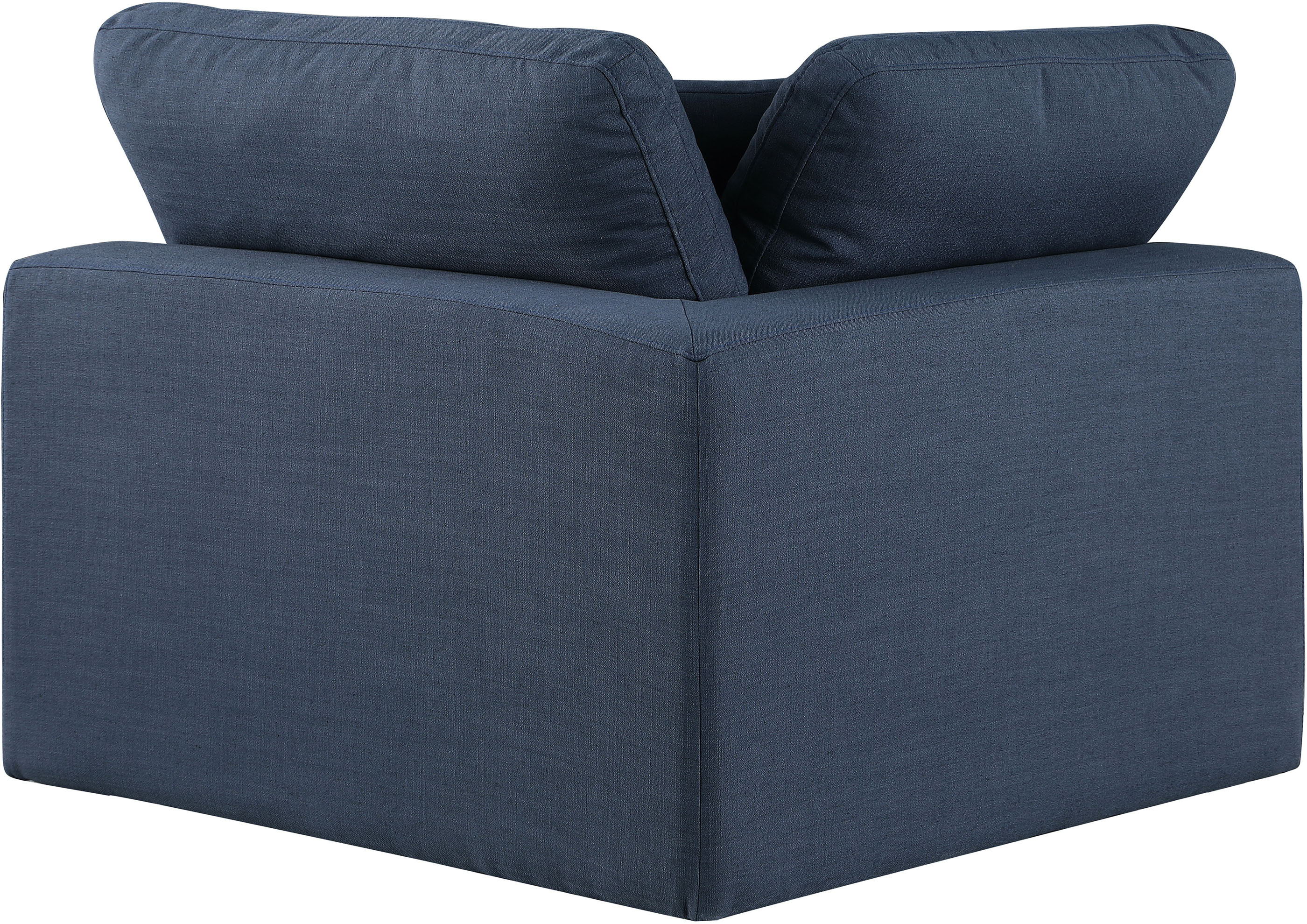 Comfy - Linen Corner Chair - Navy