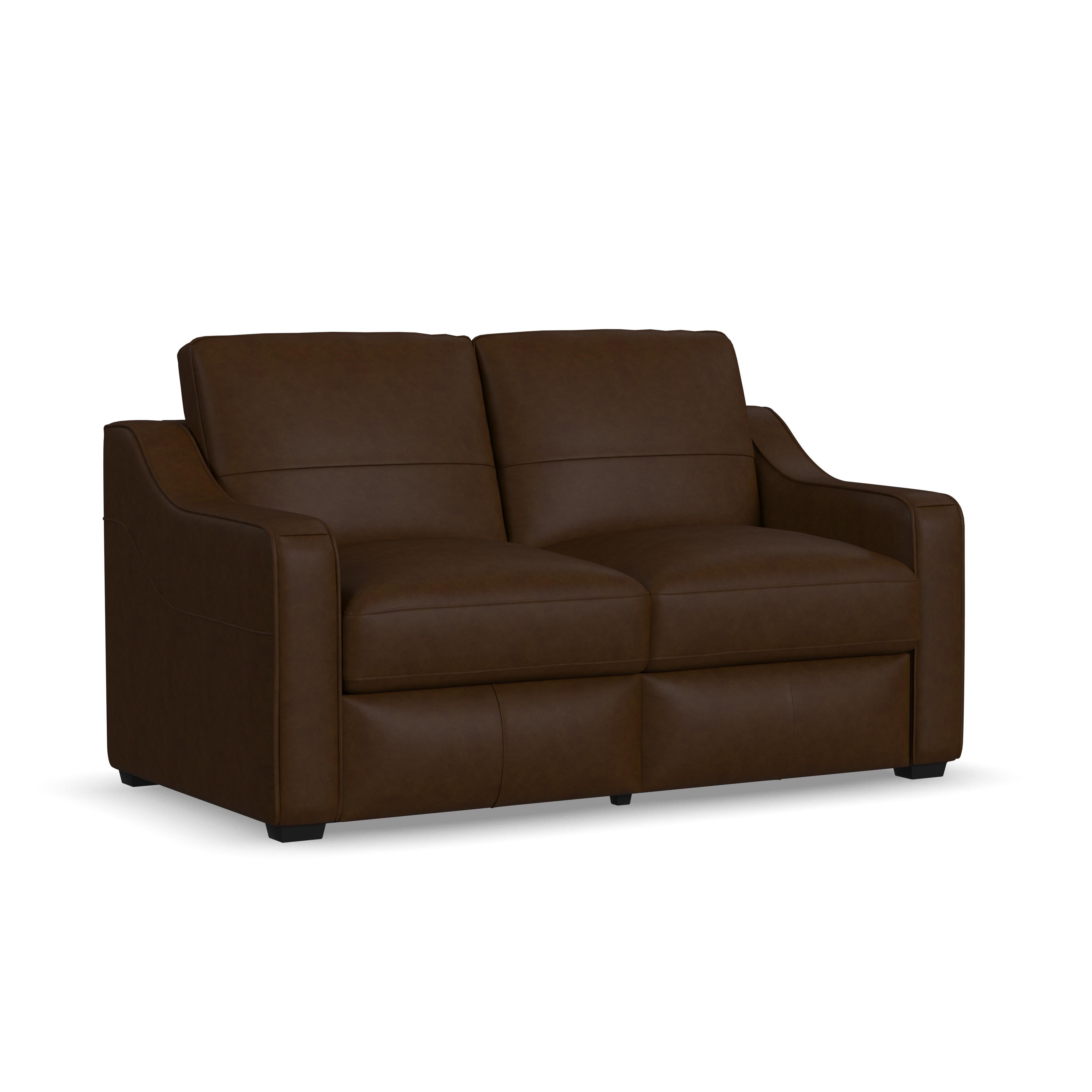 Hudson - Loveseat - Dark Brown, dark brown