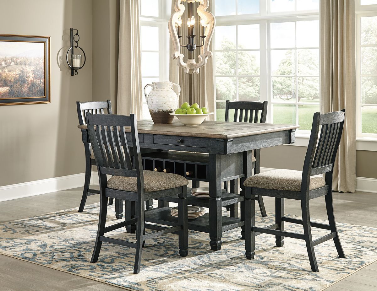 5 Pc · Counter Table, 4 Barstools