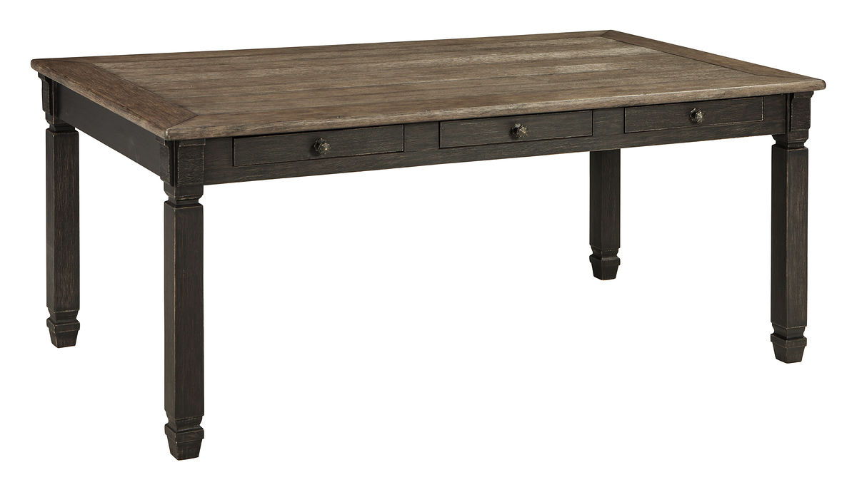 Tyler Creek - 5 Pc. - Dining Room Table, 4 Side Chairs - Dark Gray