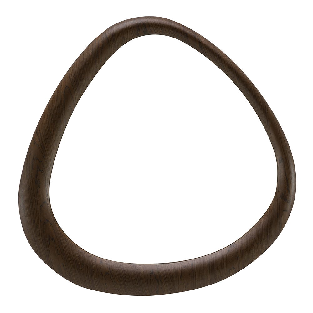 Haidar - Accent Mirror - Brown, dark brown, view 2