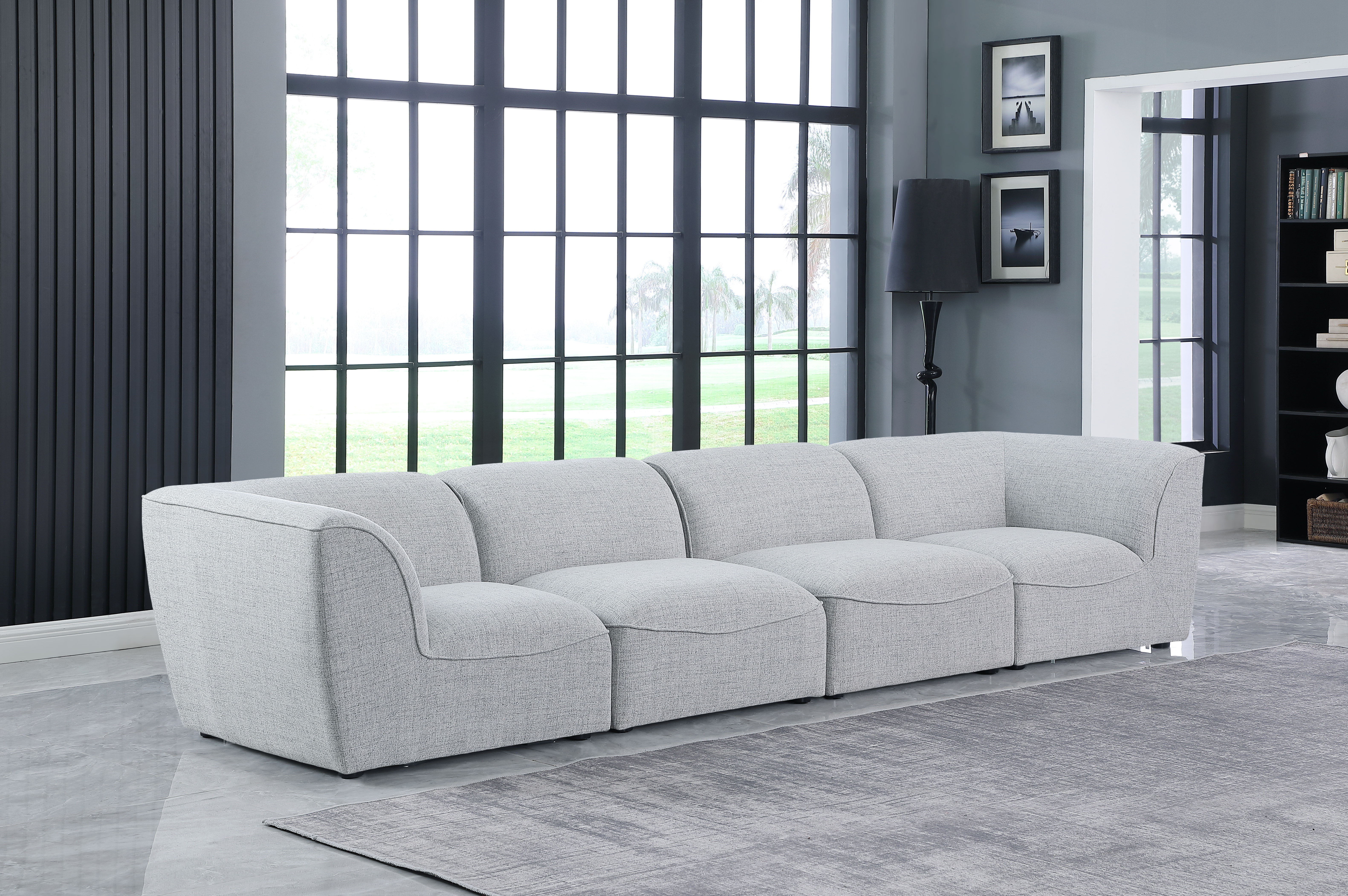 Miramar - 4 Piece Modular Sofa - Gray