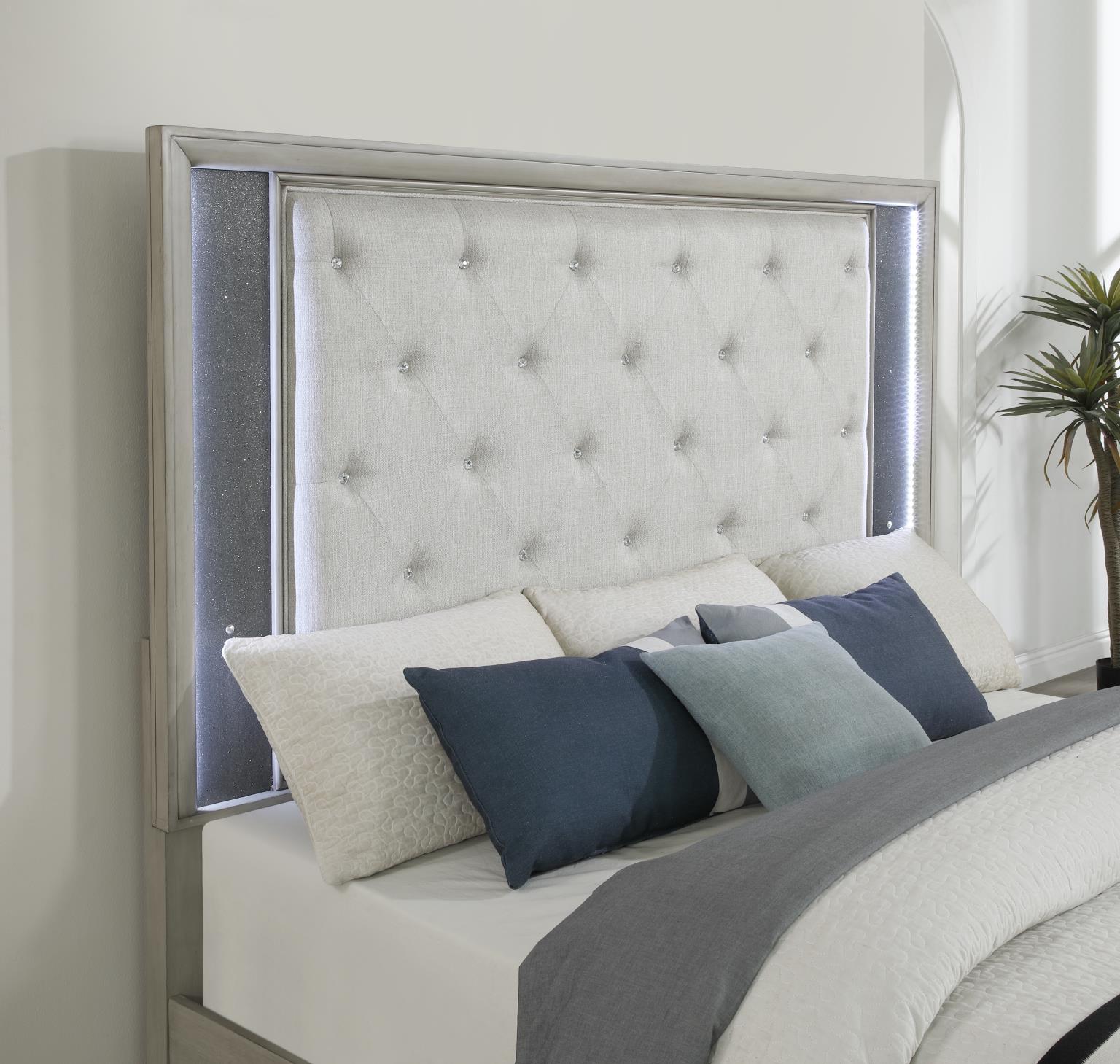 B090 - Queen Bed - Gray