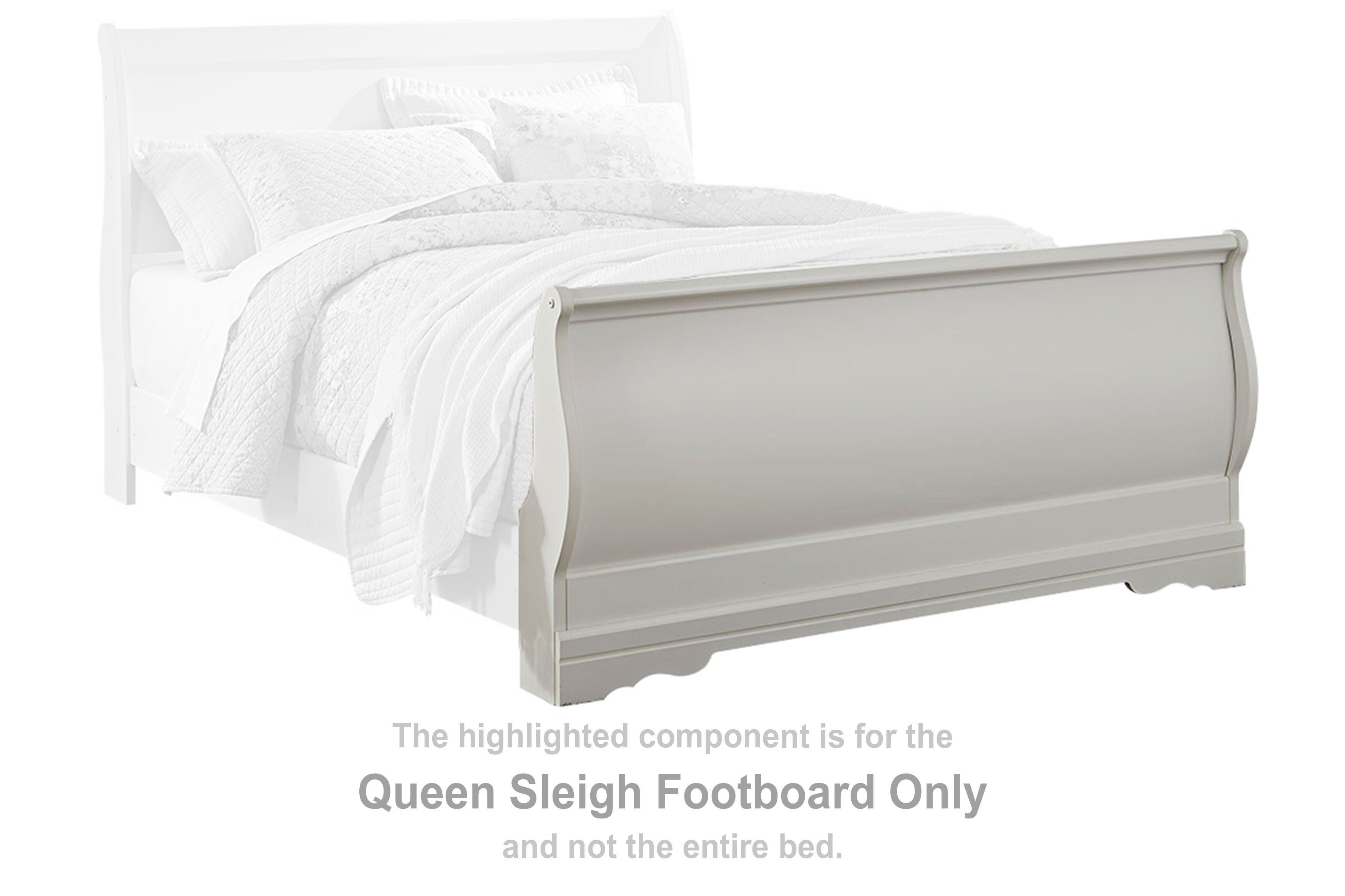 Anarasia – Queen Sleigh Footboard – White