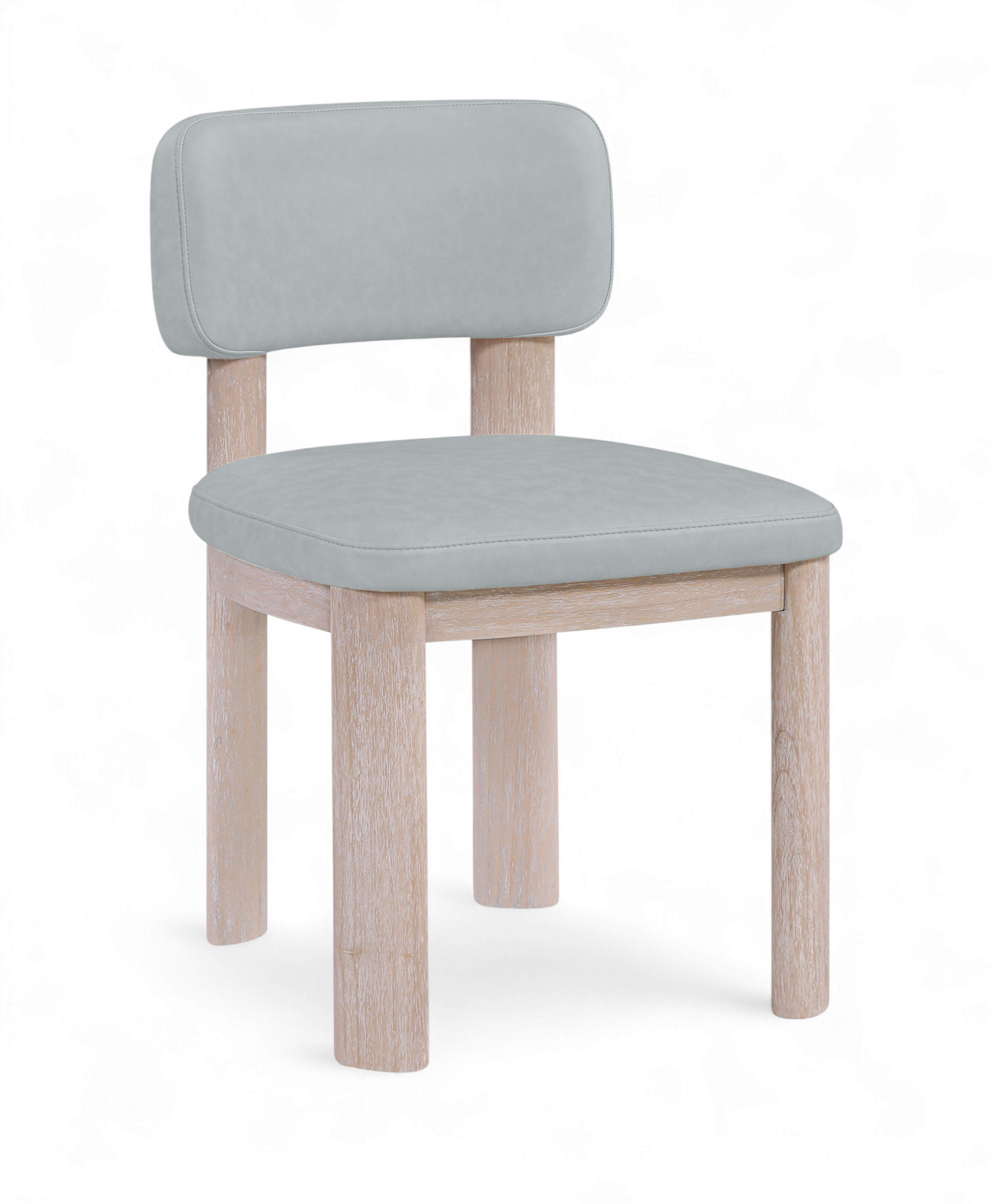Paloma - Vegan Leather Upholstered Dining Chair (Set of 2) - Light Blue