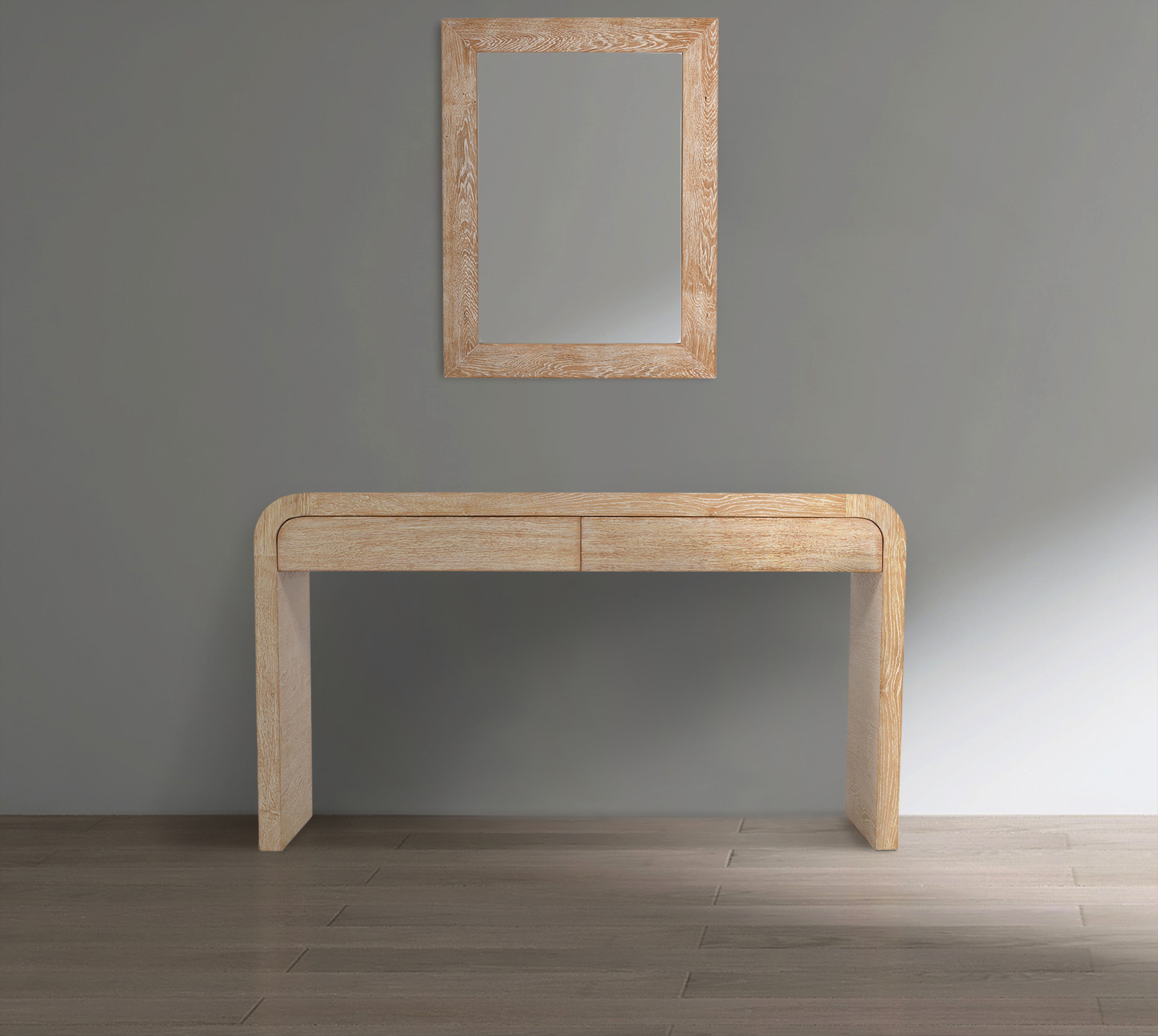 Cresthill - Oak Mirror - Light Brown