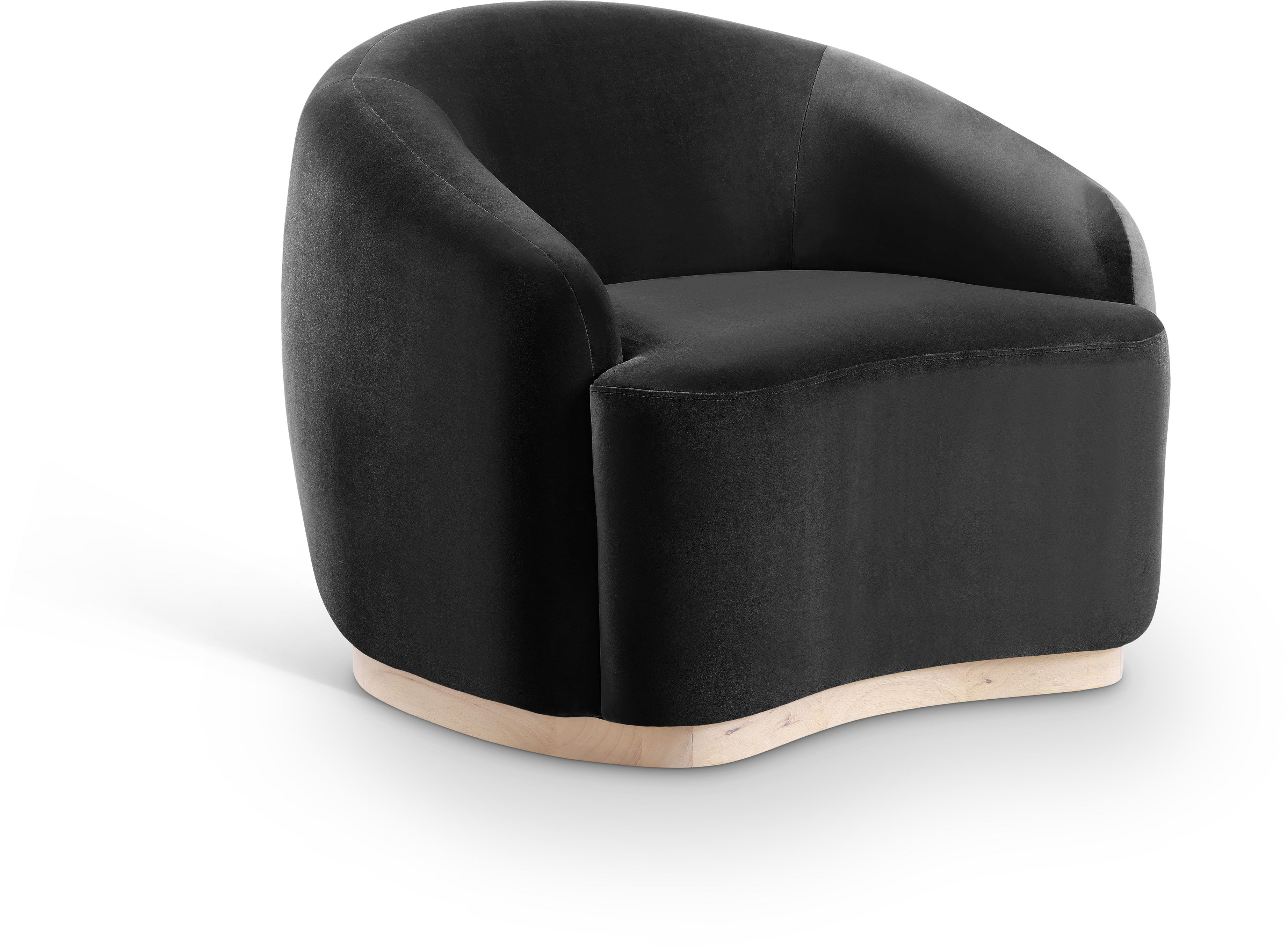 Gustavo - Velvet Upholstered Chair - Black