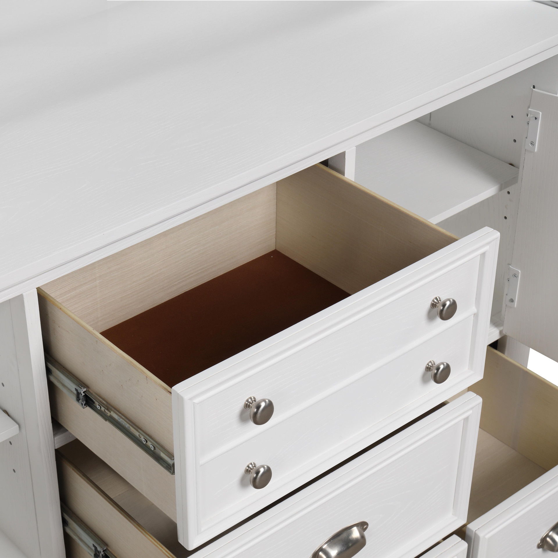 Jamestown - Dresser - White, white