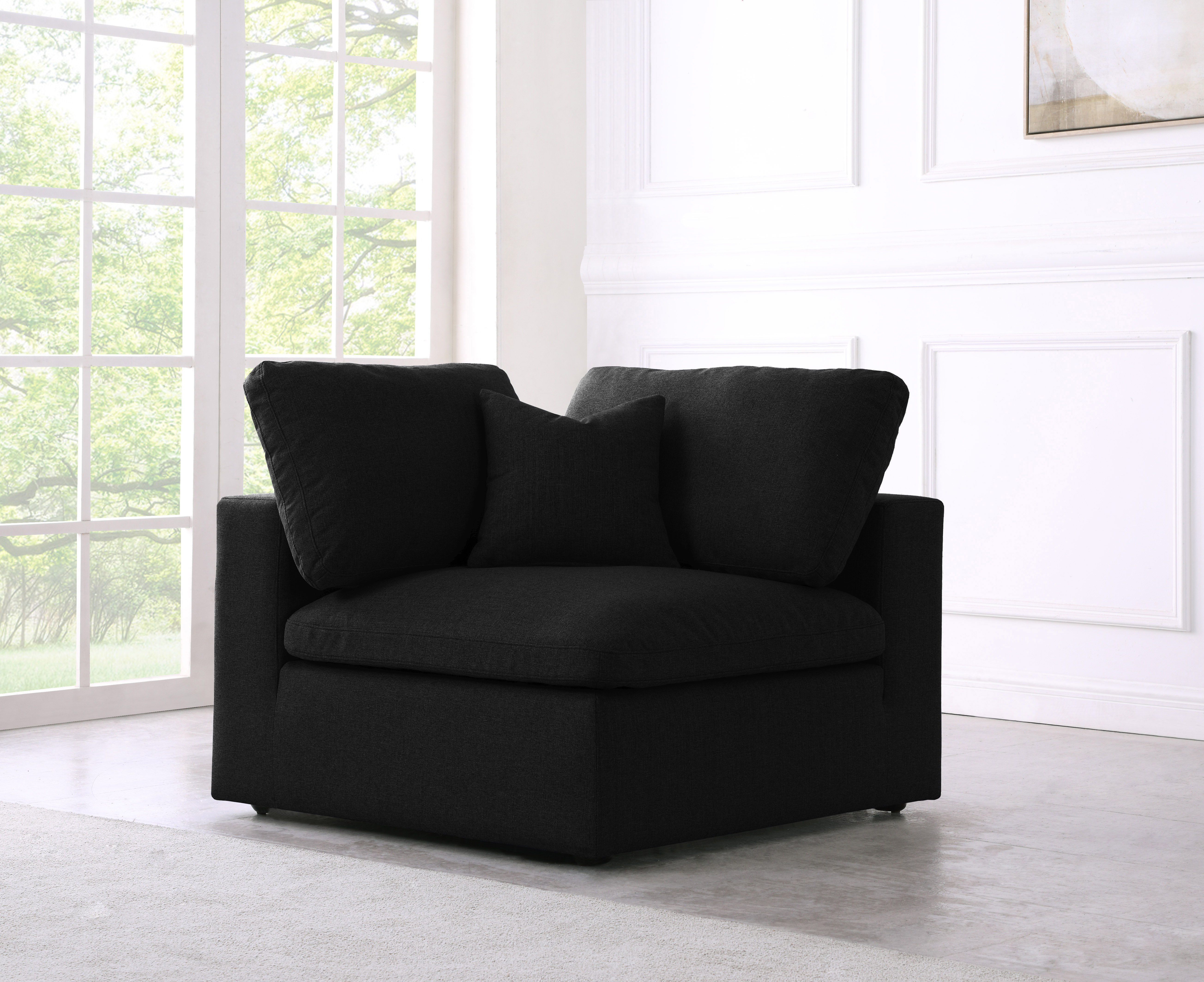 Serene - Modular Corner Chair - Black