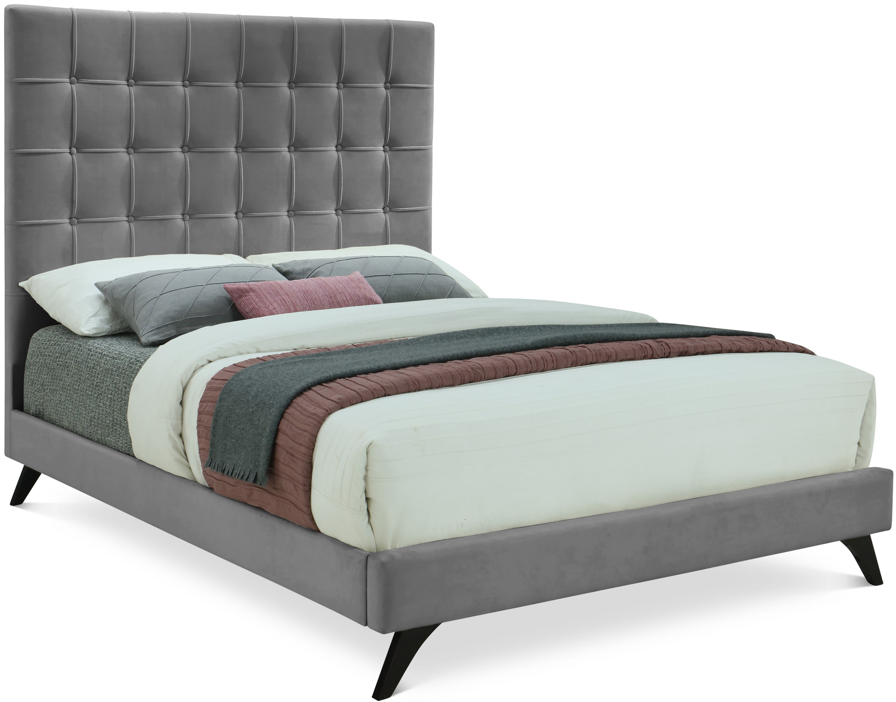 Elly - Queen Bed - Gray