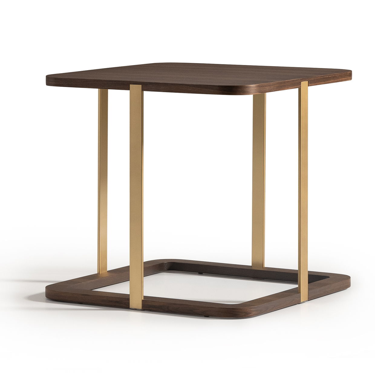 Amora - Side Table - Eggshell Walnut Image