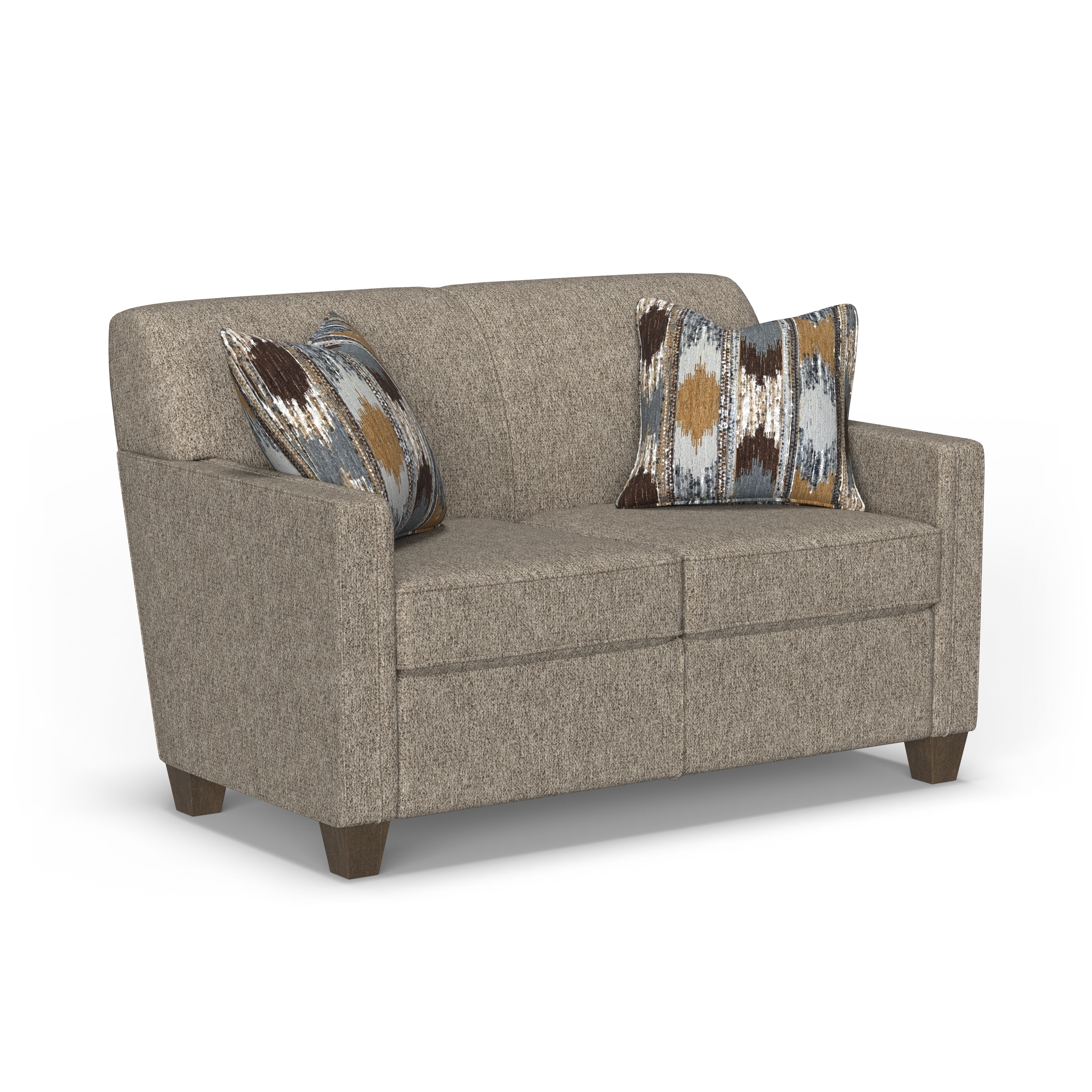 Nora - Fabric Loveseat, gray, view 3